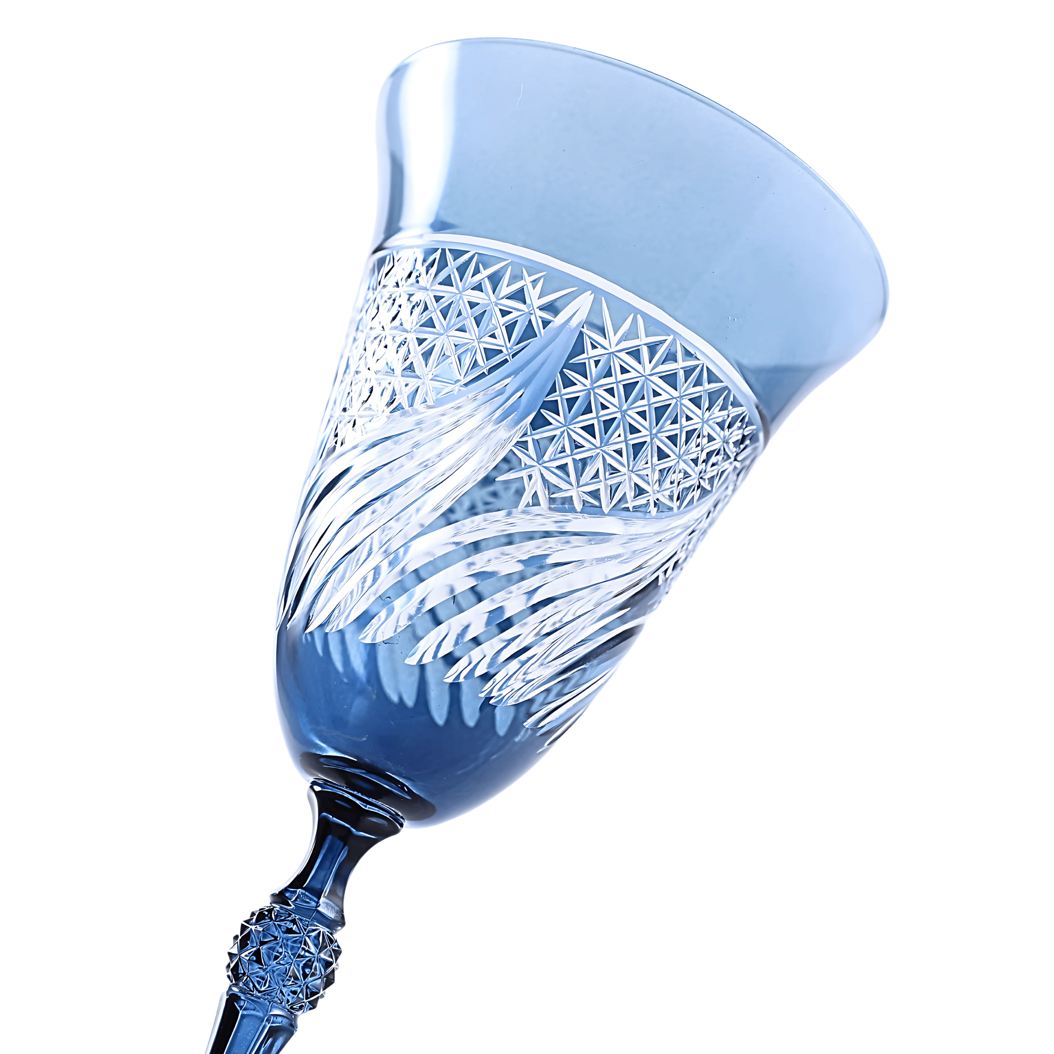 Aurora Wine Glass - Set Of 2 - Margerie Crystal USA