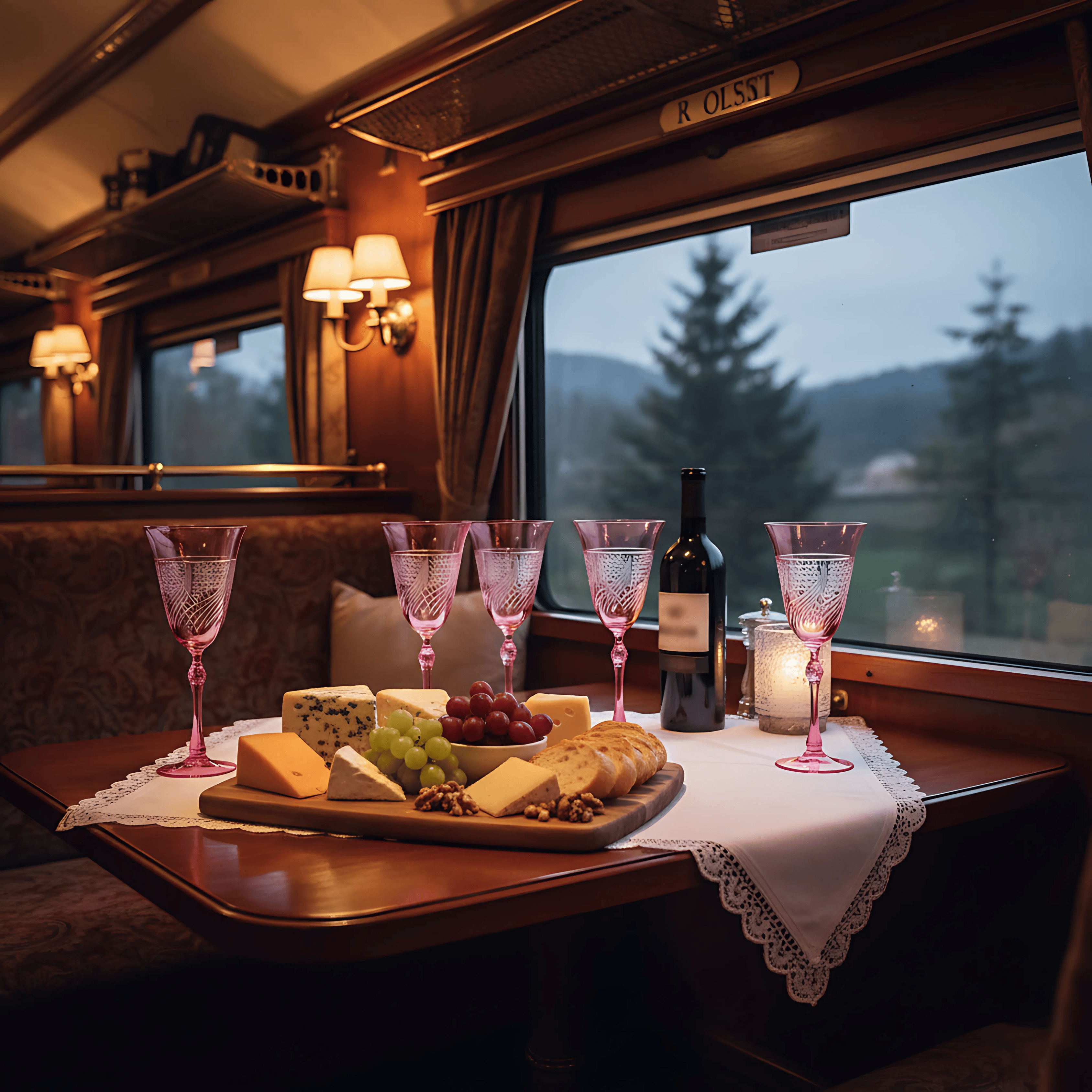 Aurora Wine Glass - Set Of 2 - Margerie Crystal USA