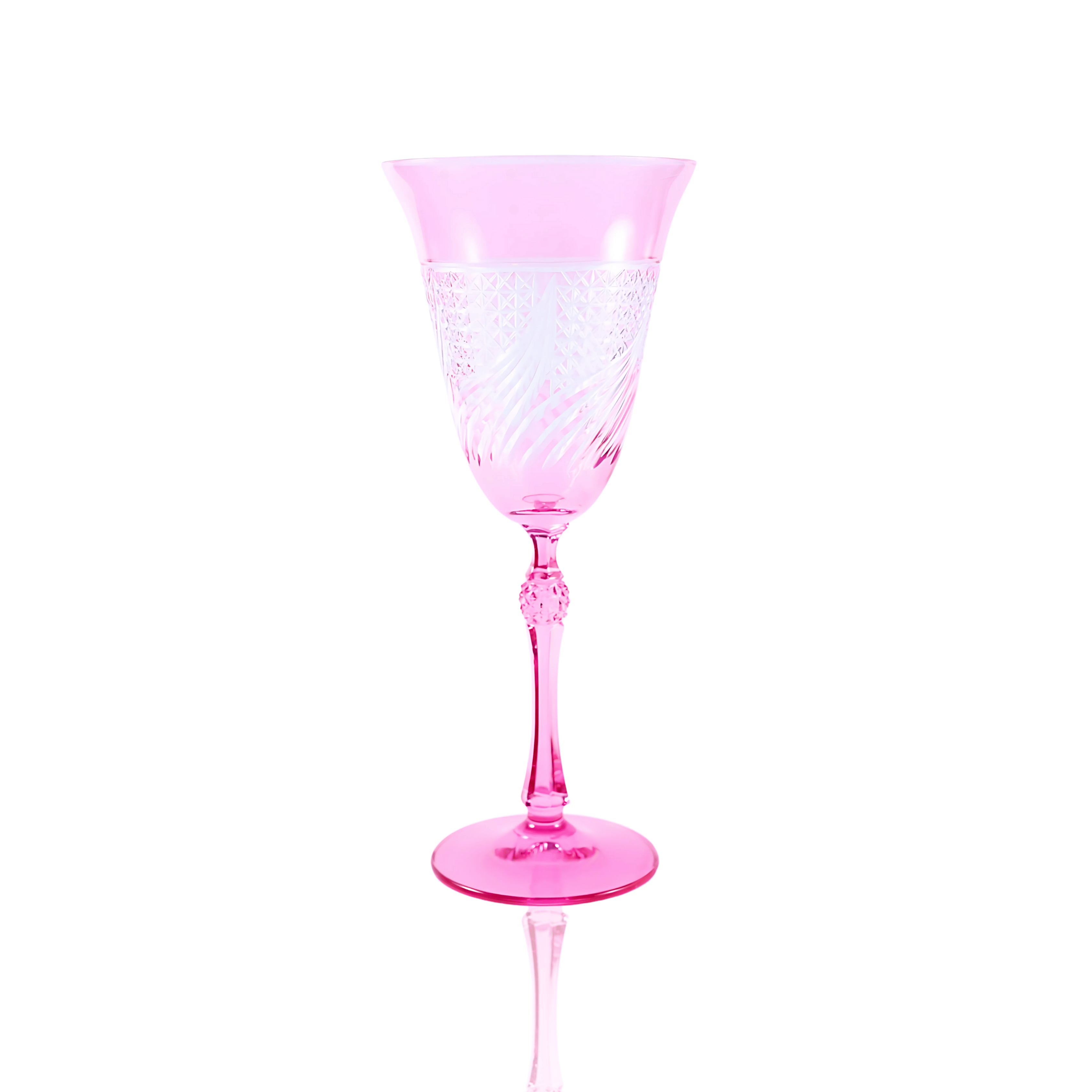 Aurora Wine Glass - Set Of 2 - Margerie Crystal USA