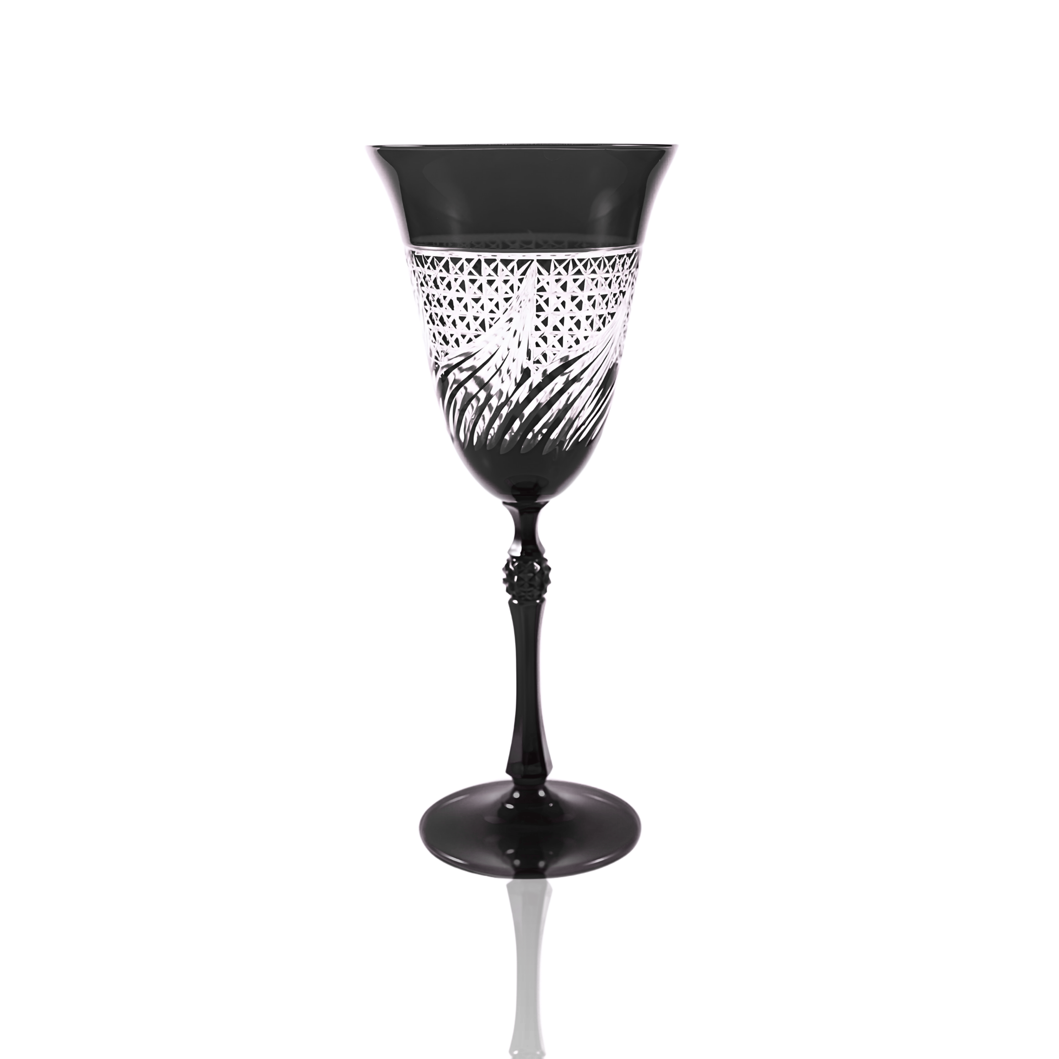 Aurora Wine Glass - Set Of 2 - Margerie Crystal USA