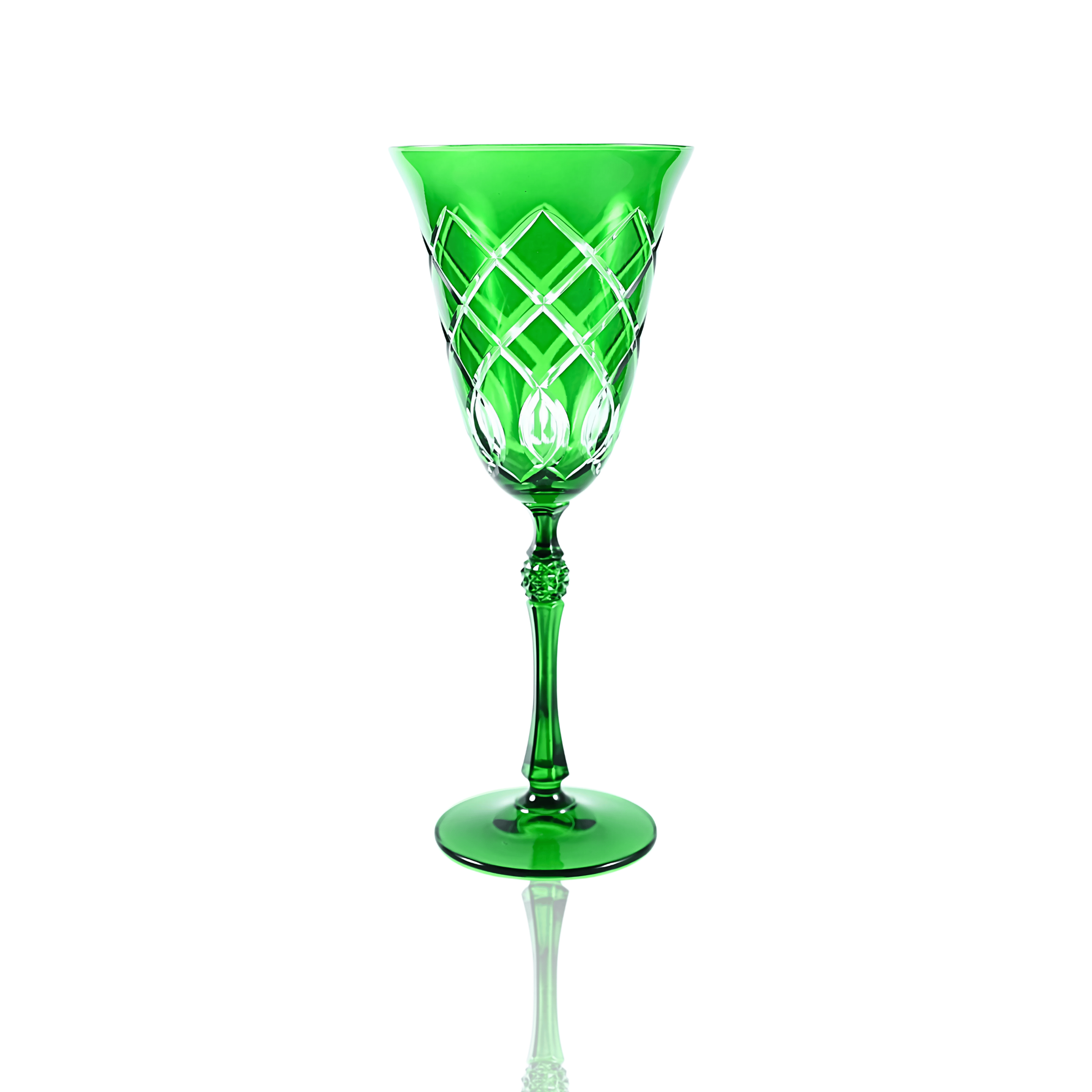 Heritage Wine Glass - Set Of 2 - Margerie Crystal USA