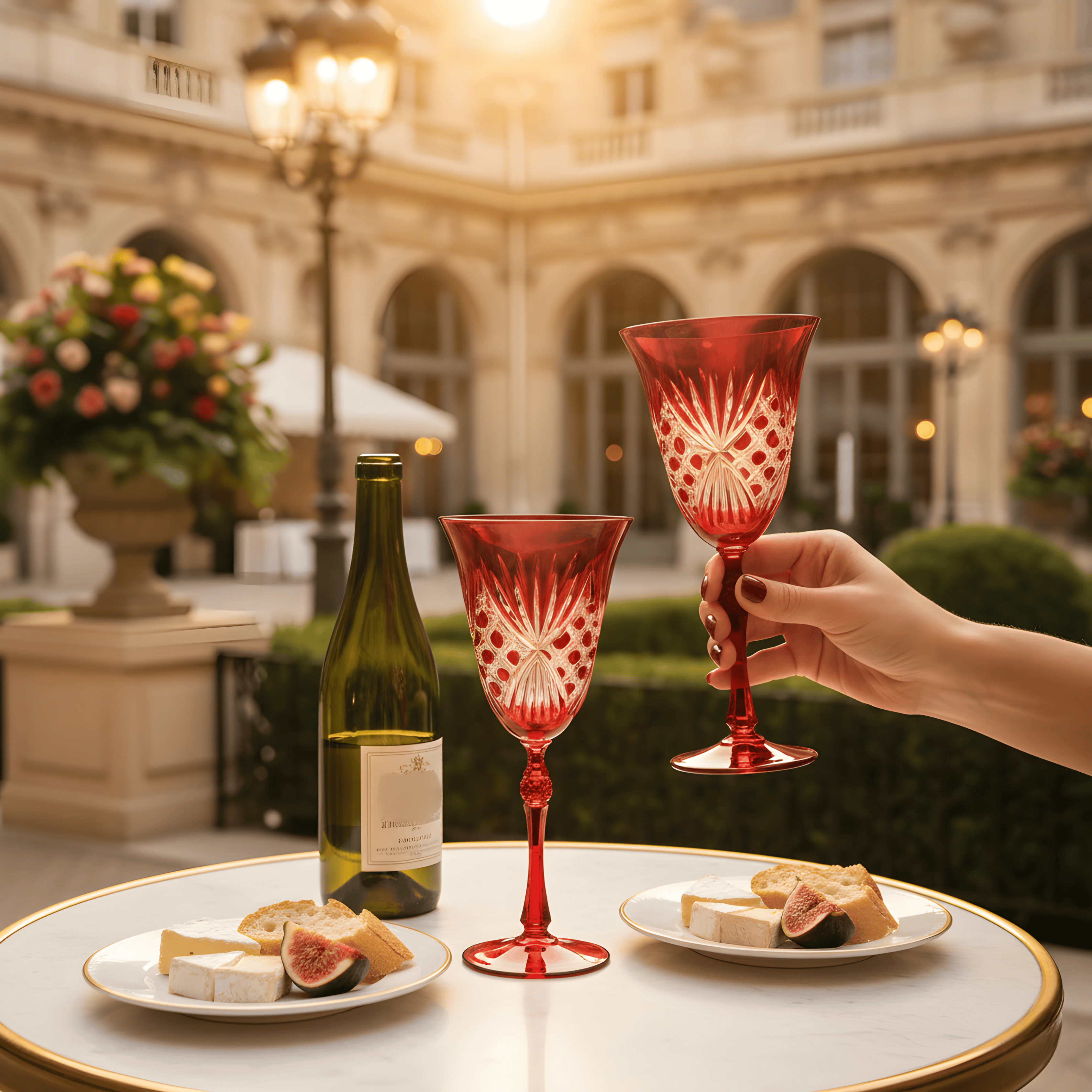 Éclat Wine Glass - Set Of 2 - Margerie Crystal USA