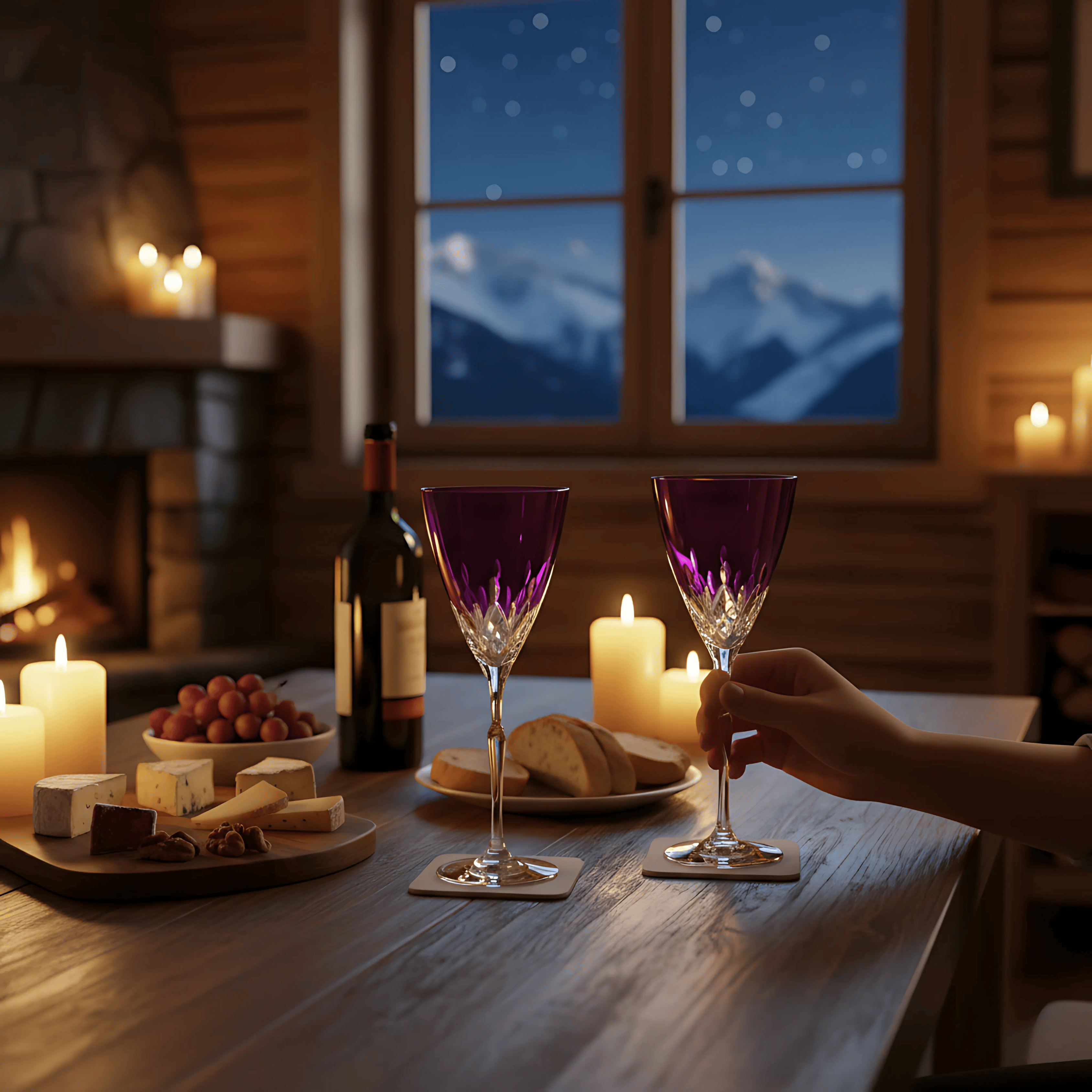 Aria Wine Glass - Set Of 2 - Margerie Crystal USA