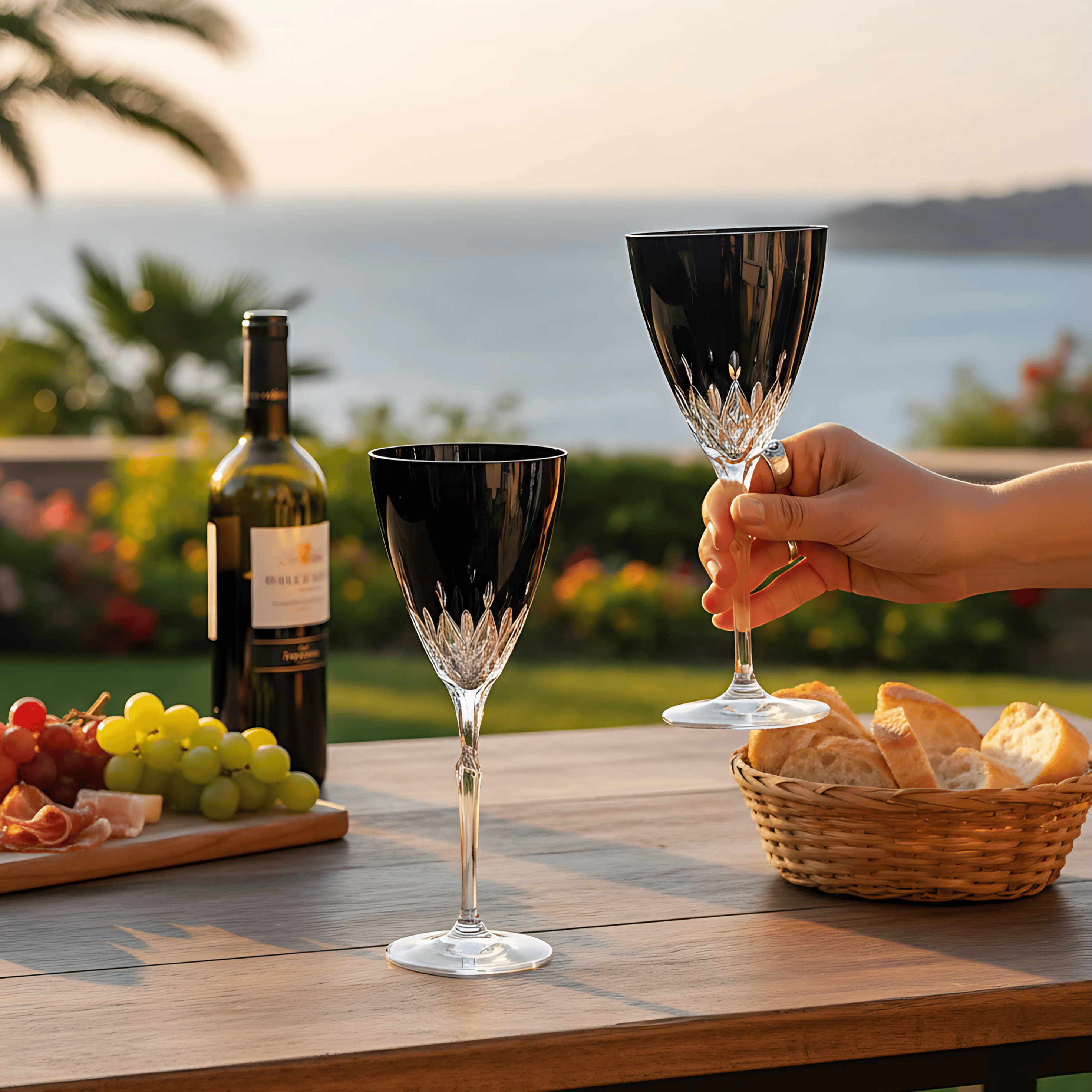 Aria Wine Glass - Set Of 2 - Margerie Crystal USA