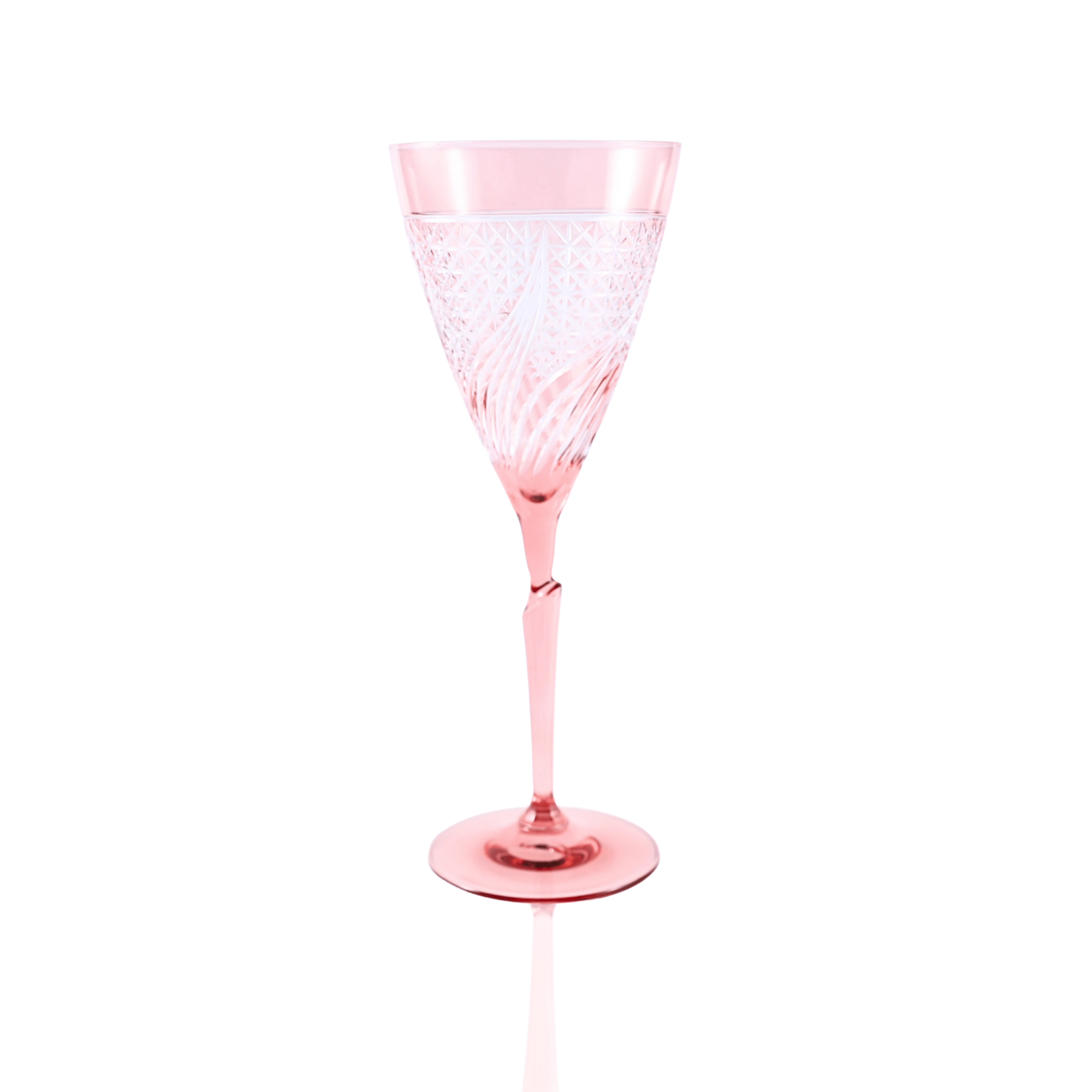 Aurora Wine Glass - Set Of 2 - Margerie Crystal USA