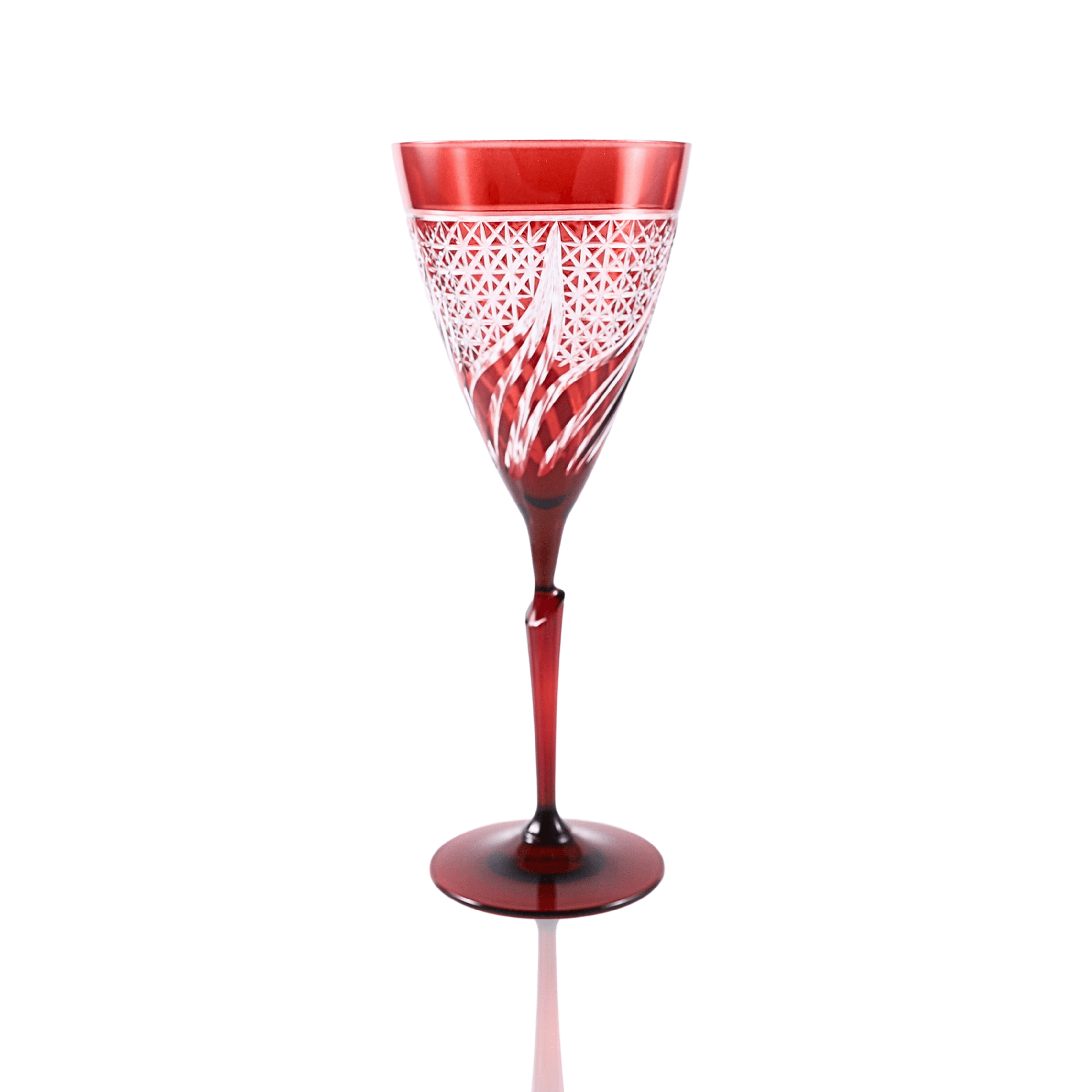 Aurora Wine Glass - Set Of 2 - Margerie Crystal USA