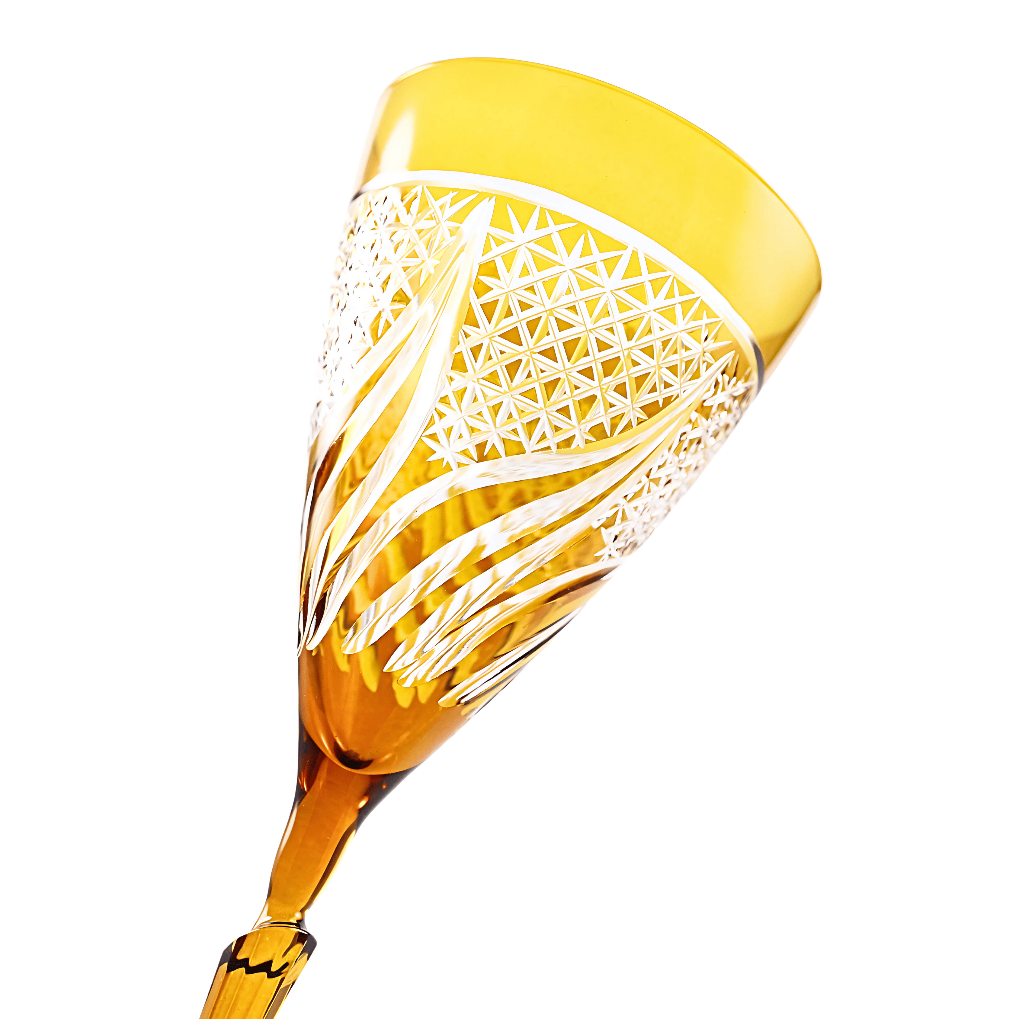 Aurora Wine Glass - Set Of 2 - Margerie Crystal USA