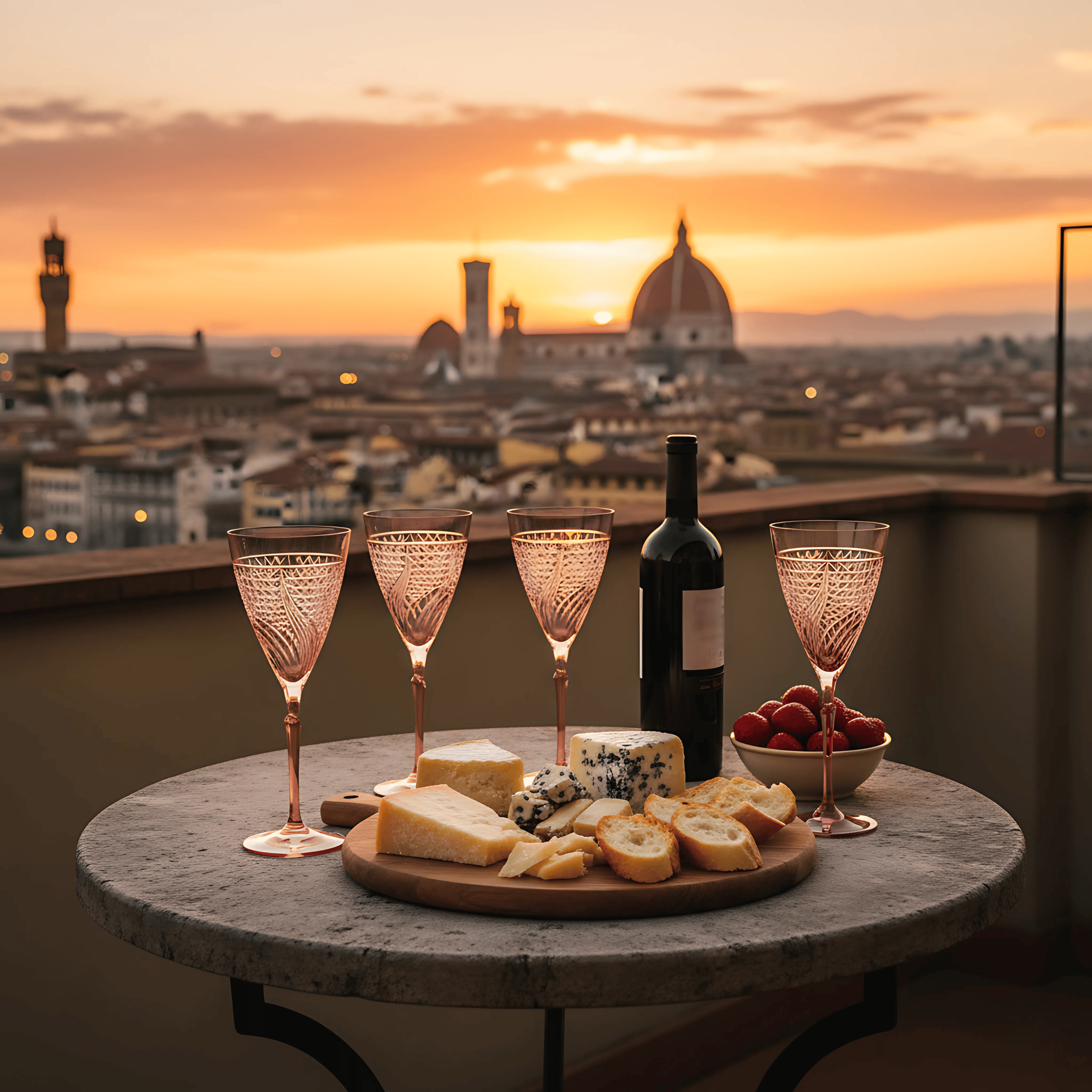 Aurora Wine Glass - Set Of 2 - Margerie Crystal USA