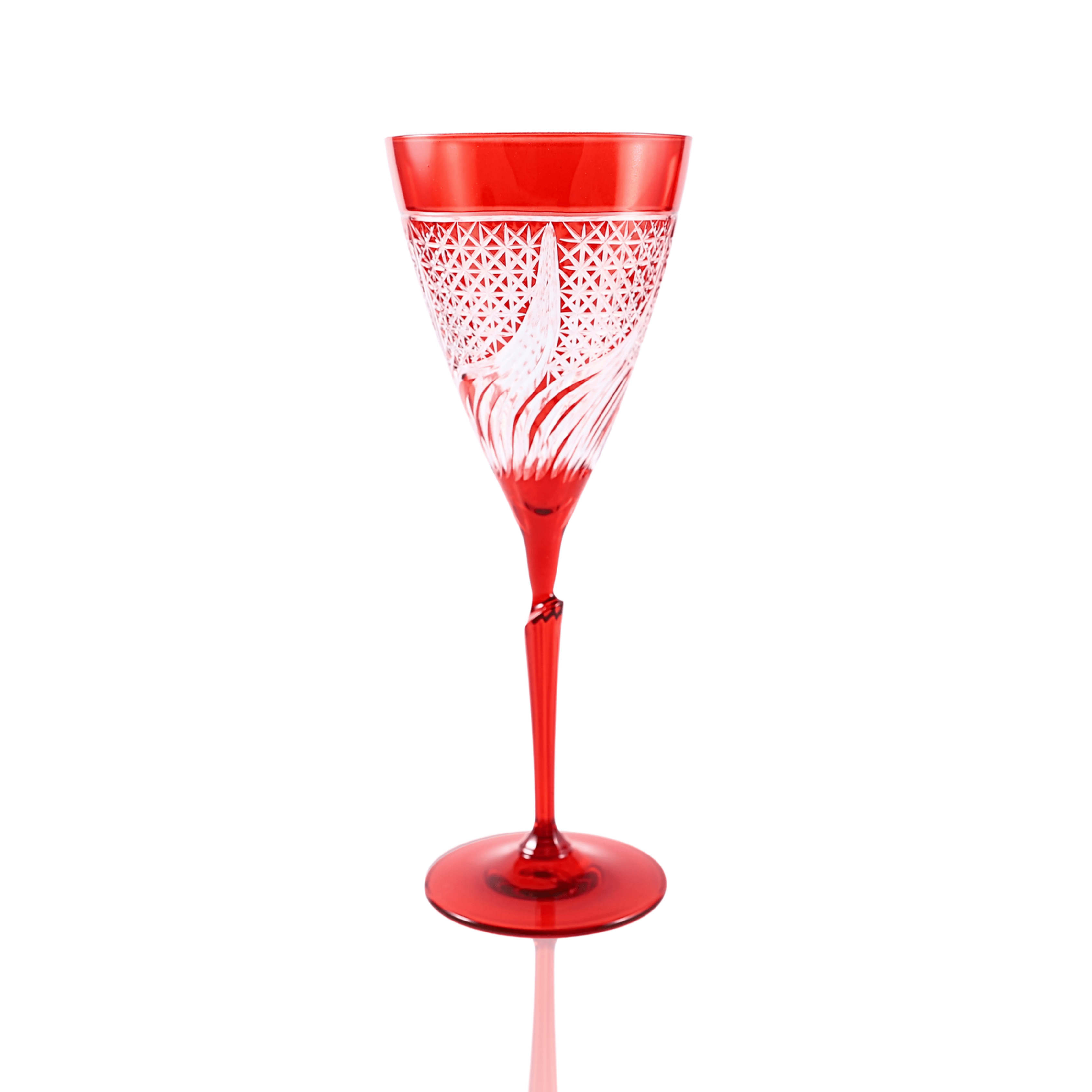 Aurora Wine Glass - Set Of 2 - Margerie Crystal USA