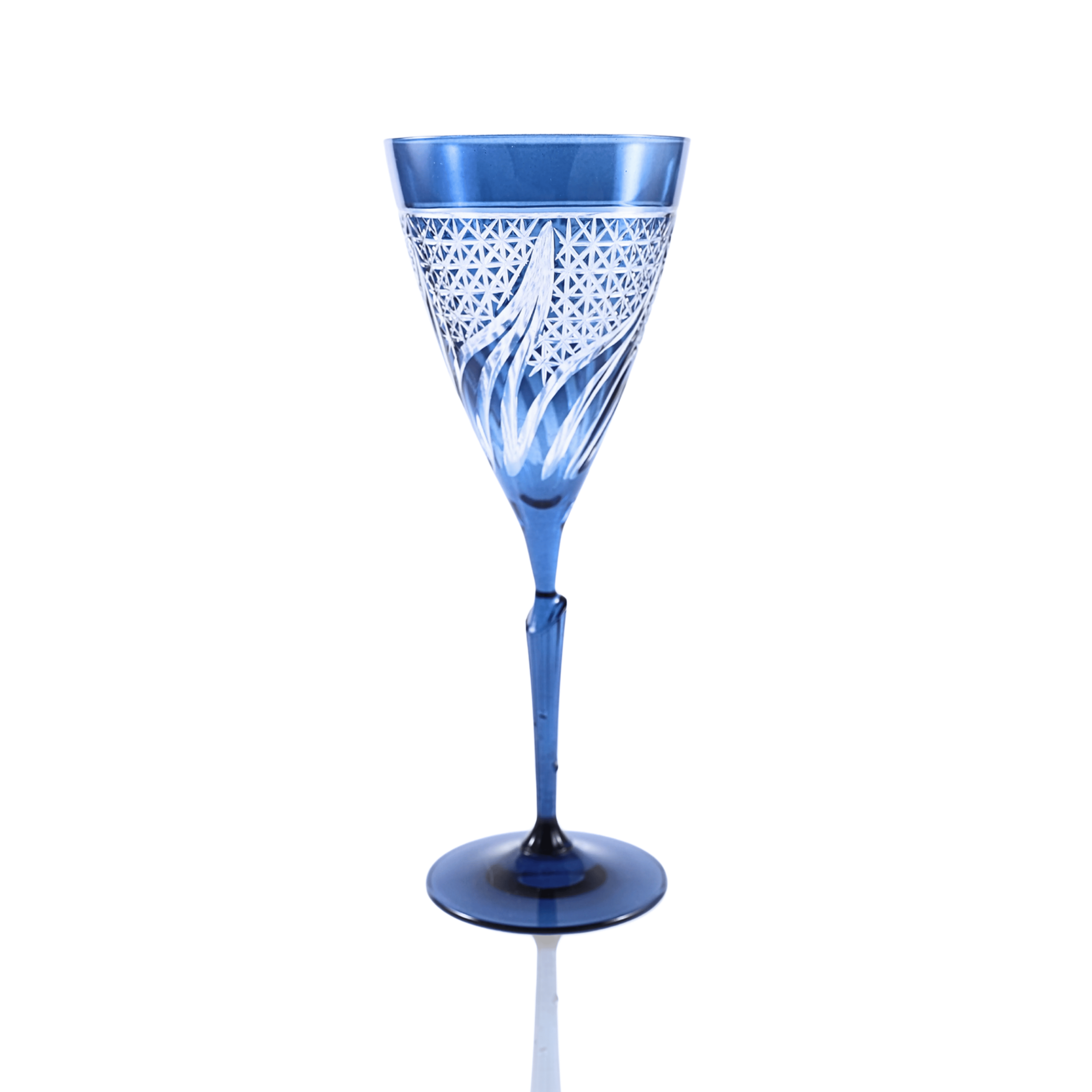 Aurora Wine Glass - Set Of 2 - Margerie Crystal USA