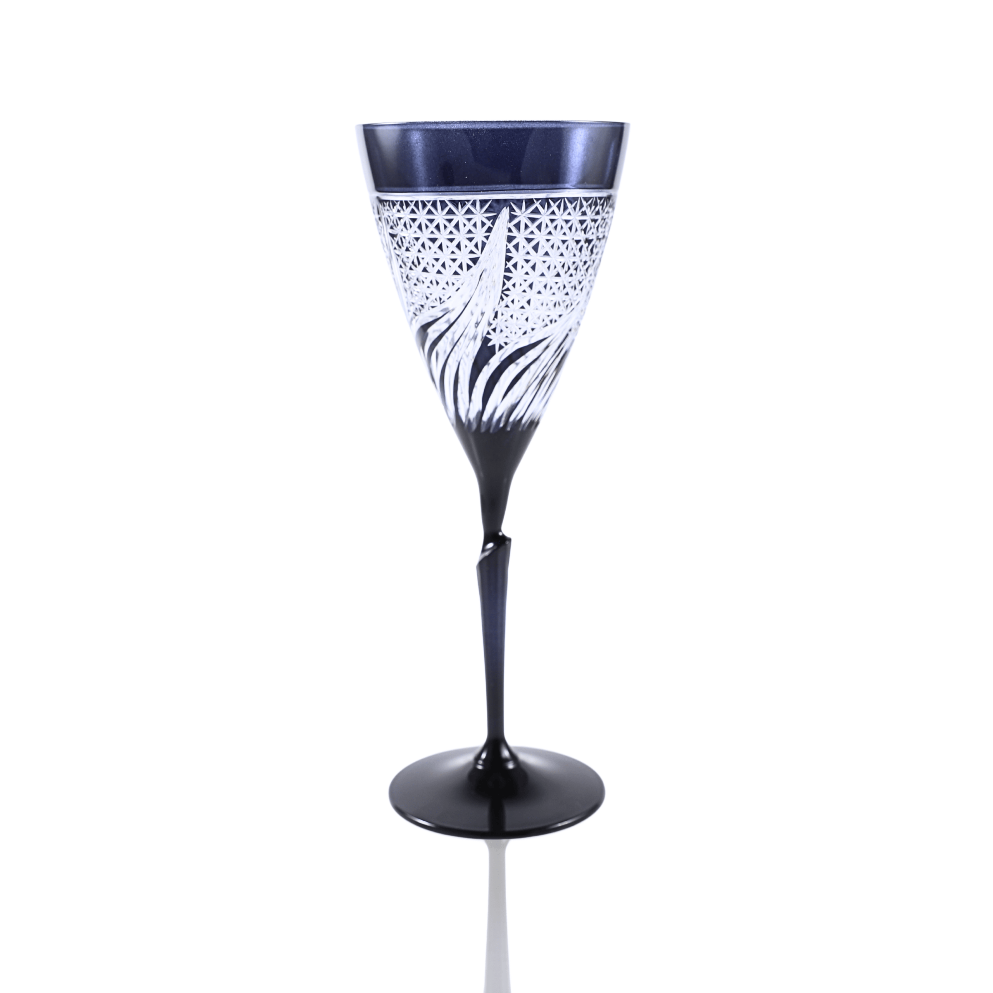 Aurora Wine Glass - Set Of 2 - Margerie Crystal USA