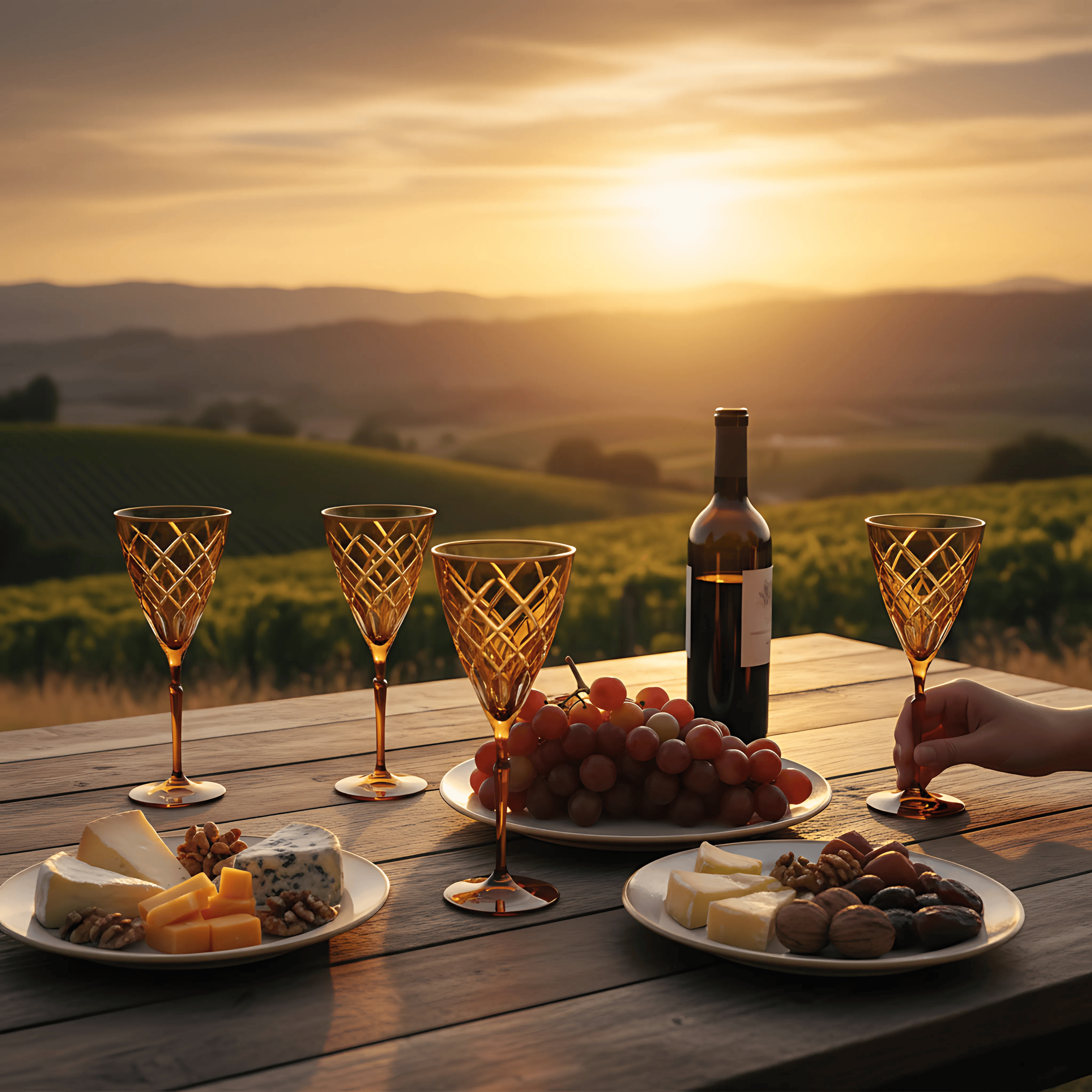 Heritage Wine Glass - Set Of 2 - Margerie Crystal USA