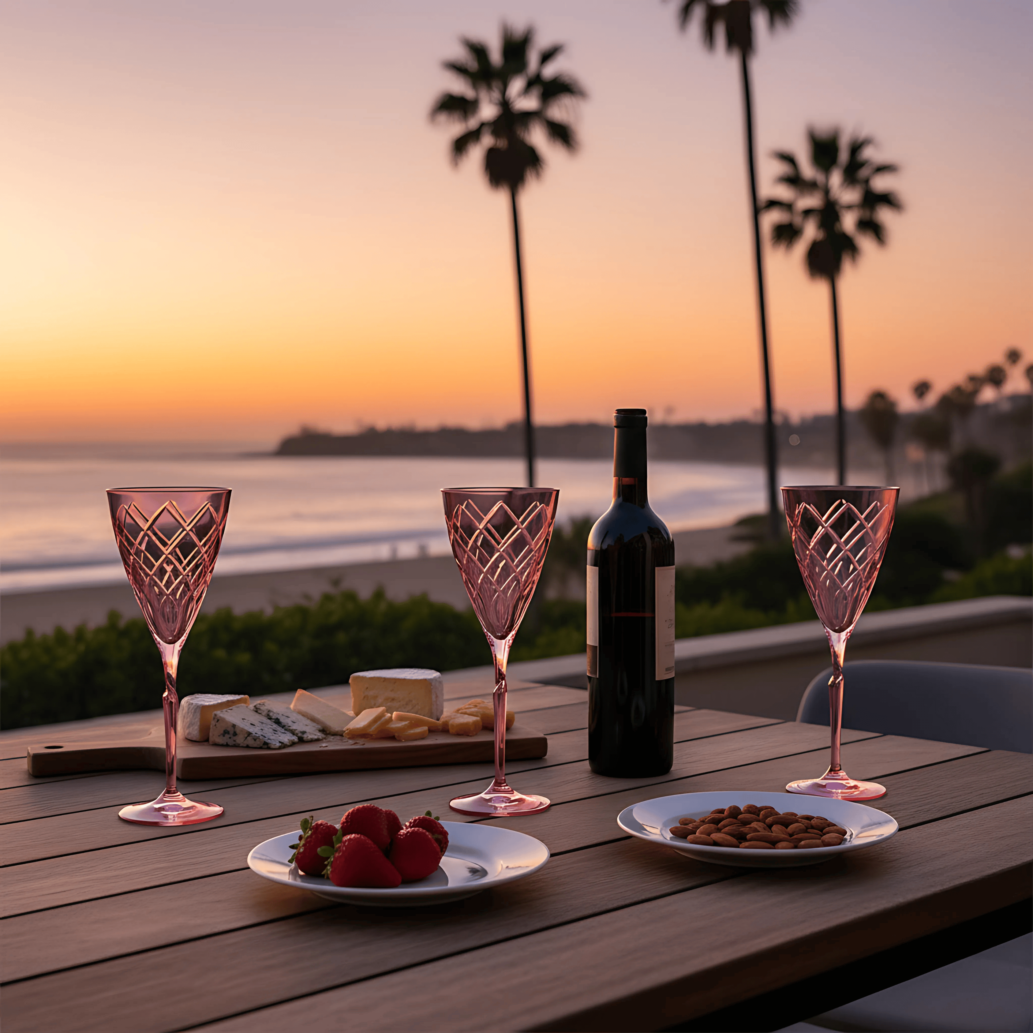 Heritage Wine Glass - Set Of 2 - Margerie Crystal USA