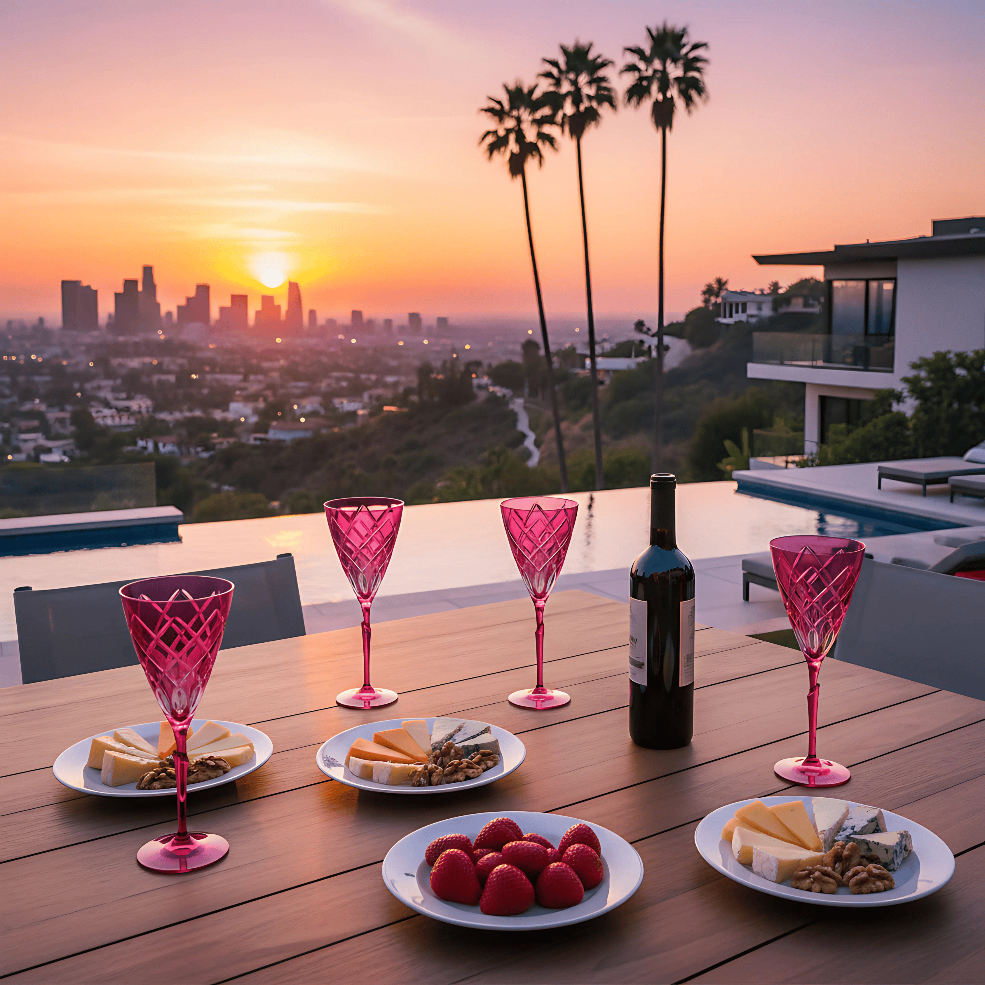 Heritage Wine Glass - Set Of 2 - Margerie Crystal USA