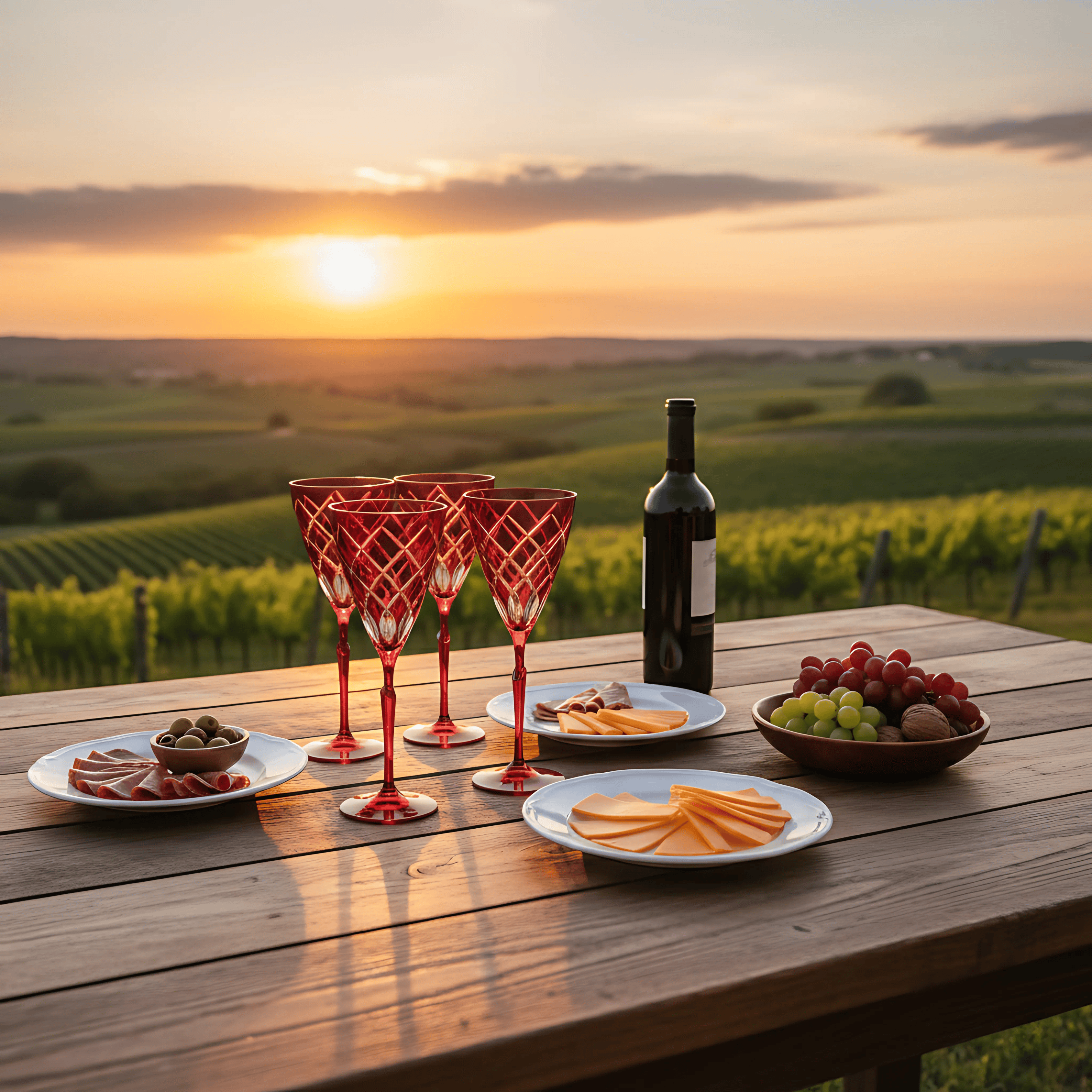 Heritage Wine Glass - Set Of 2 - Margerie Crystal USA