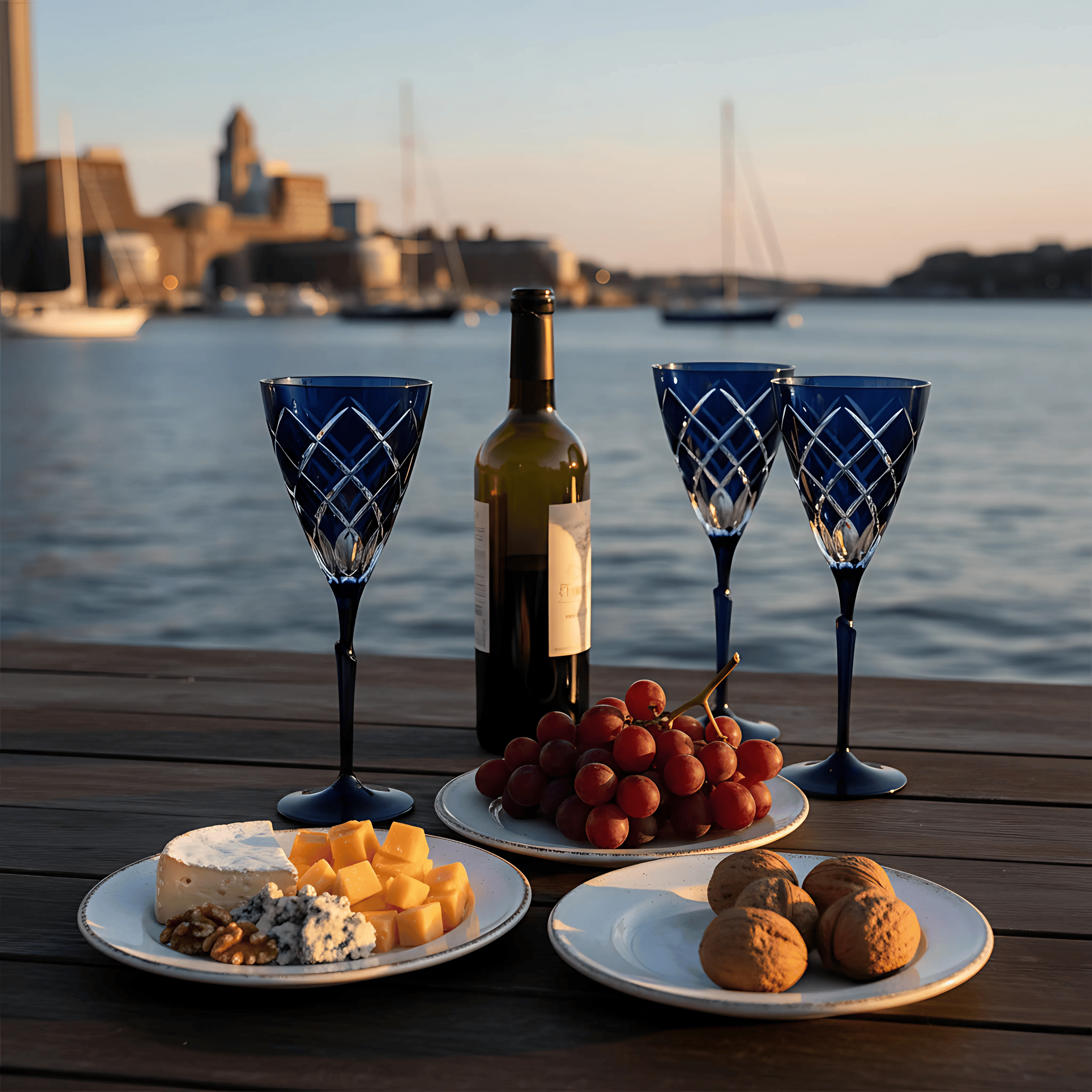 Heritage Wine Glass - Set Of 2 - Margerie Crystal USA