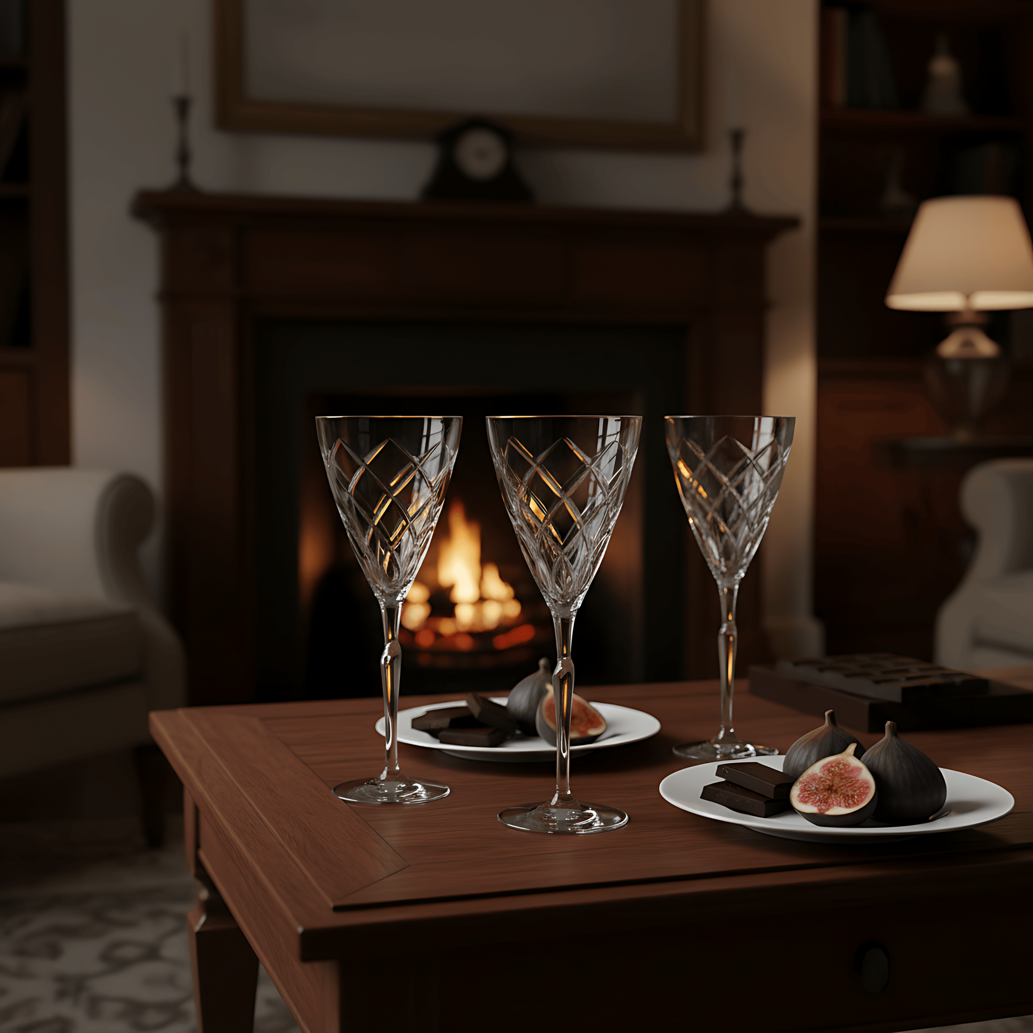 Heritage Wine Glass - Set Of 2 - Margerie Crystal USA