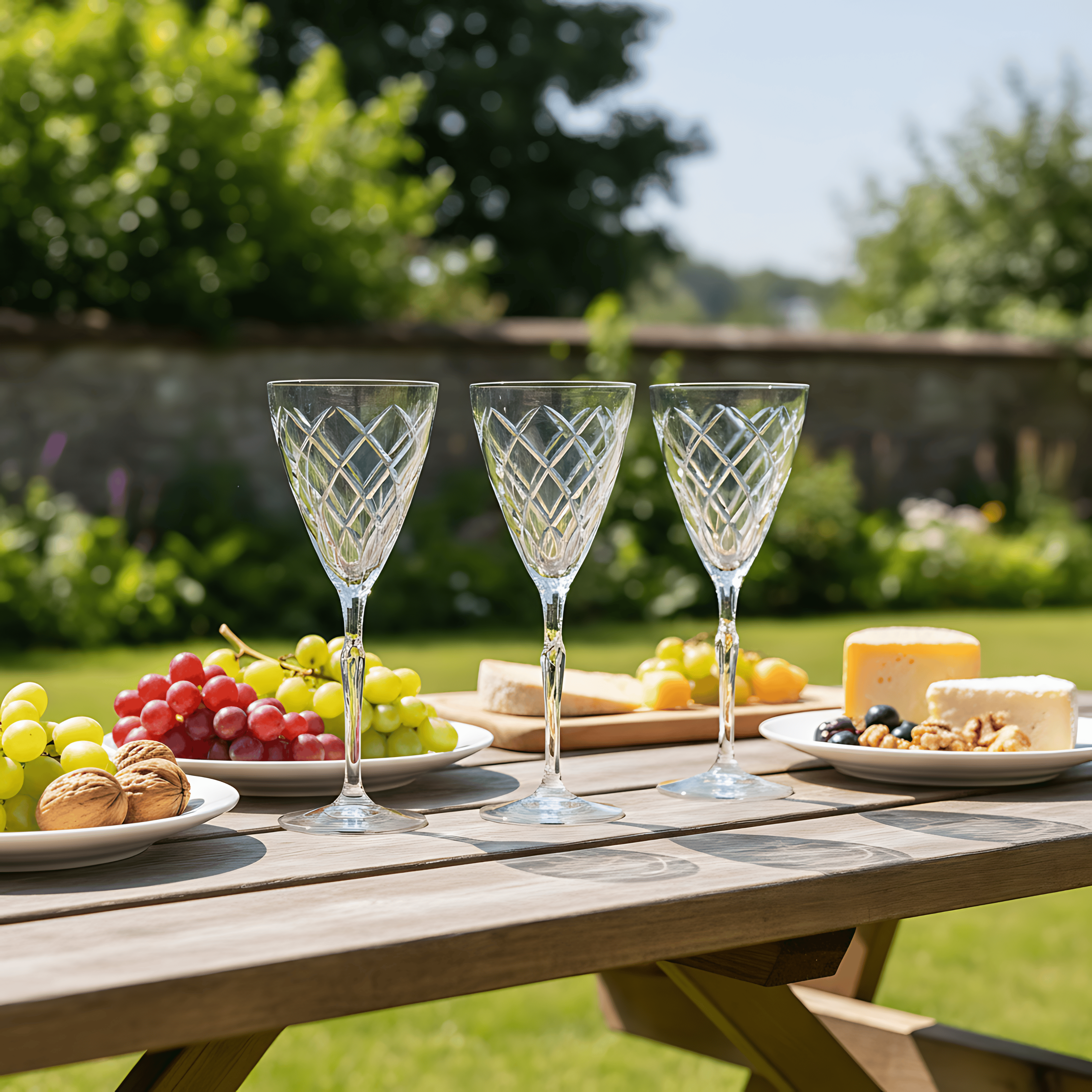 Heritage Wine Glass - Set Of 2 - Margerie Crystal USA