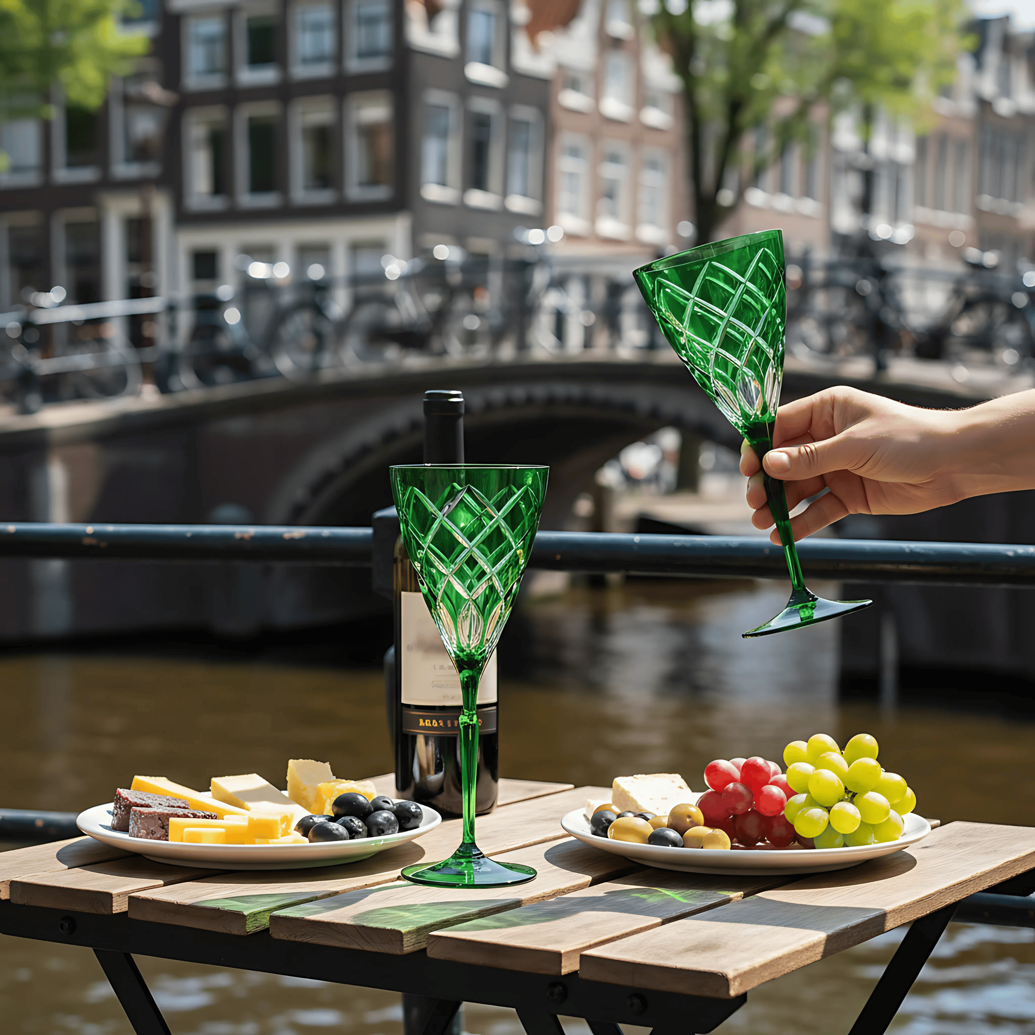 Heritage Wine Glass - Set Of 2 - Margerie Crystal USA