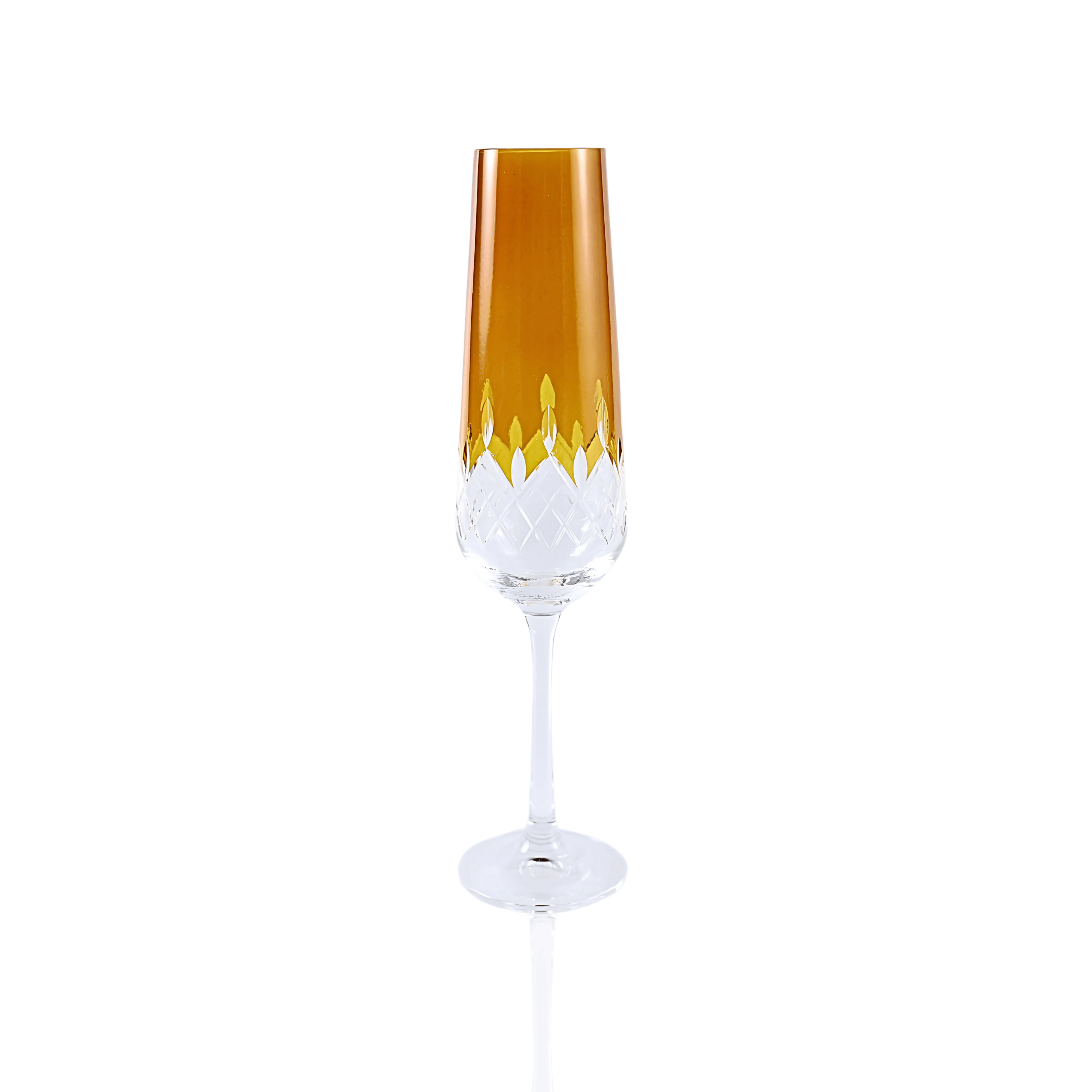Aria Champagne Flute - Set Of 2 - Margerie Crystal USA