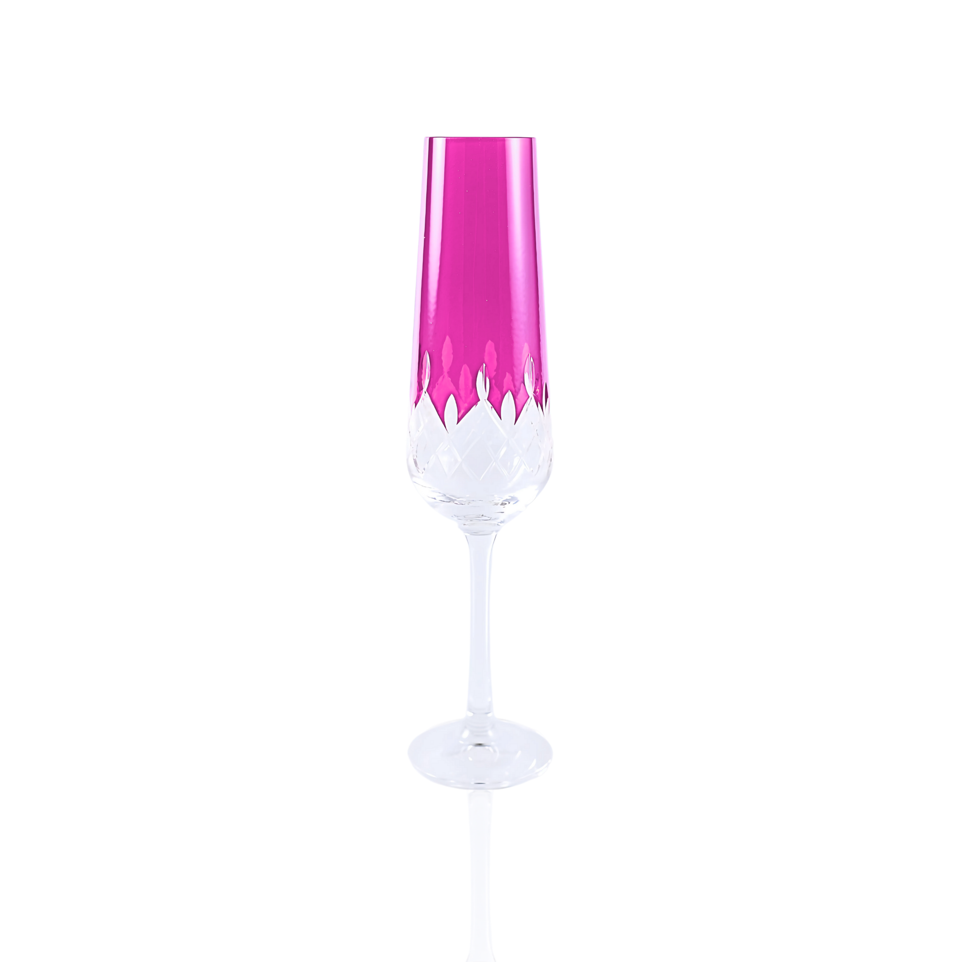 Aria Champagne Flute - Set Of 2 - Margerie Crystal USA