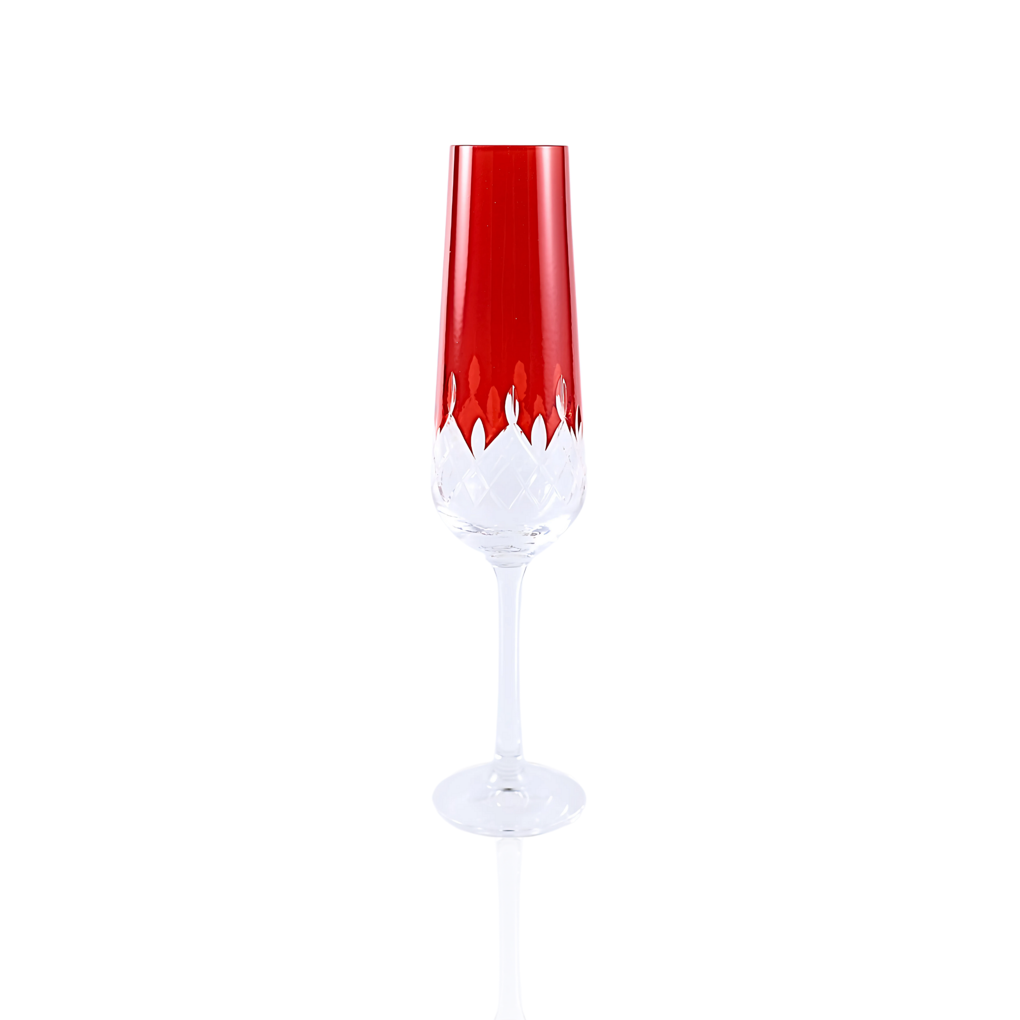 Aria Champagne Flute - Set Of 2 - Margerie Crystal USA