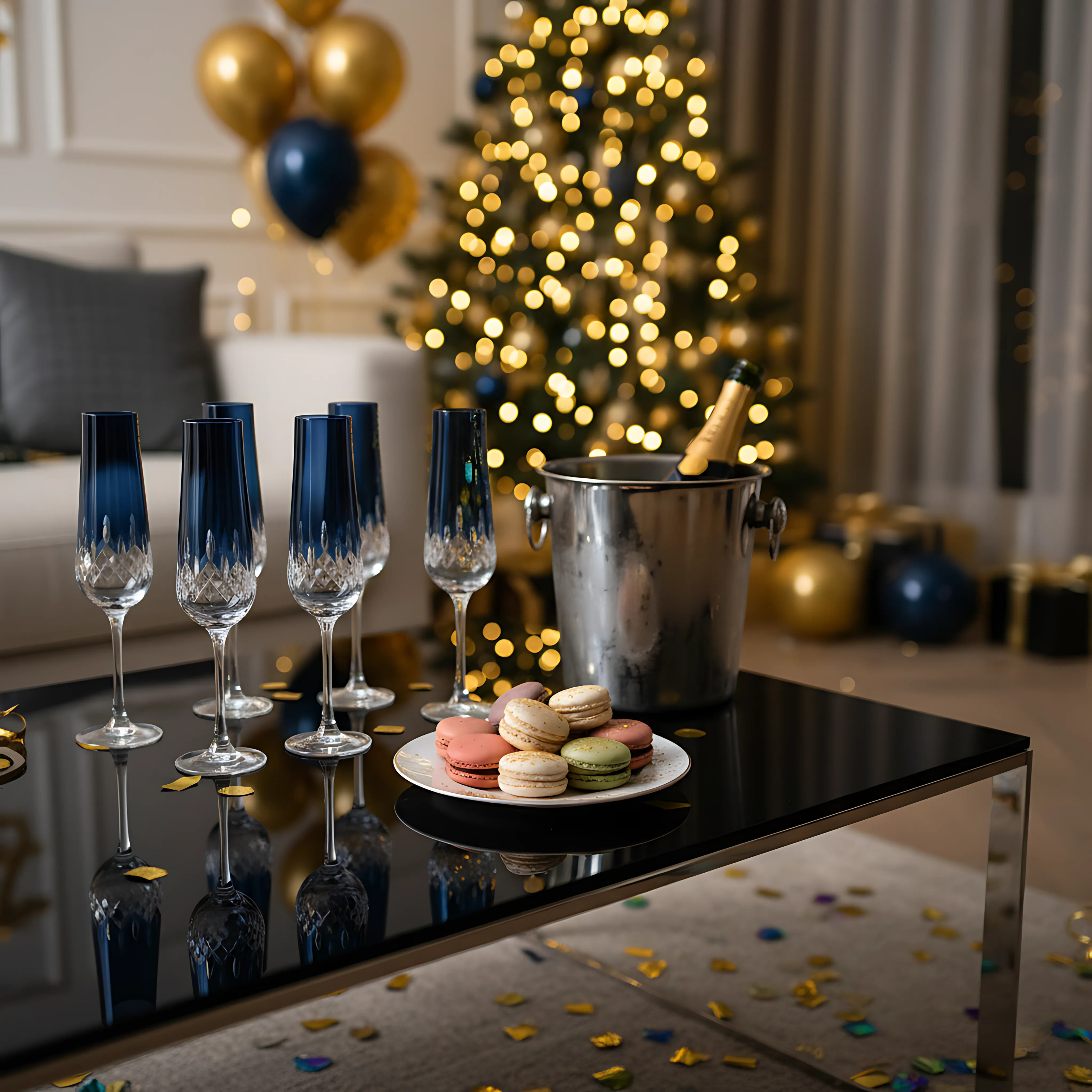 Aria Champagne Flute - Set Of 2 - Margerie Crystal USA