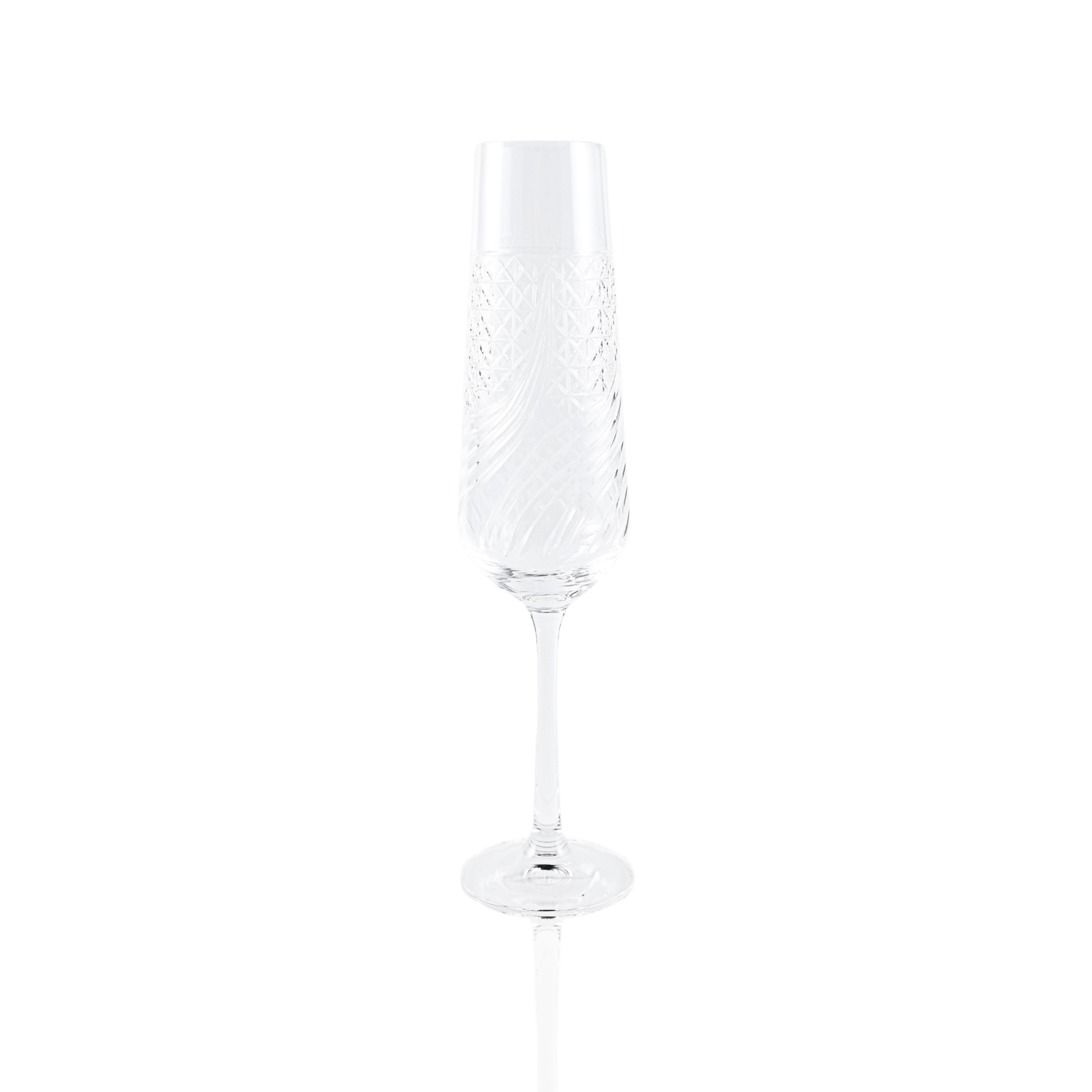 Aurora Champagne Flute - Set Of 2 - Margerie Crystal USA