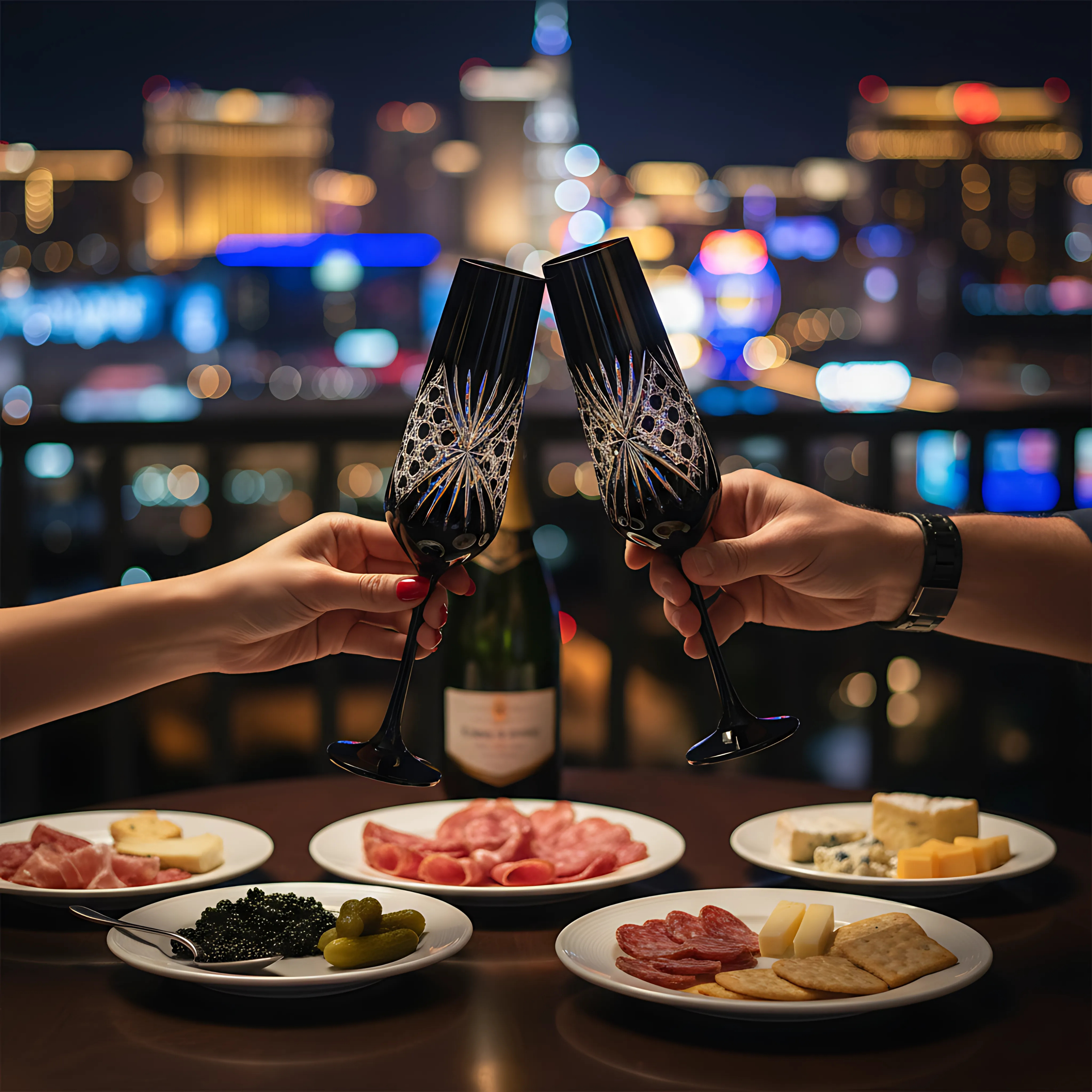 Éclat Champagne Flute - Set Of 2 - Margerie Crystal USA