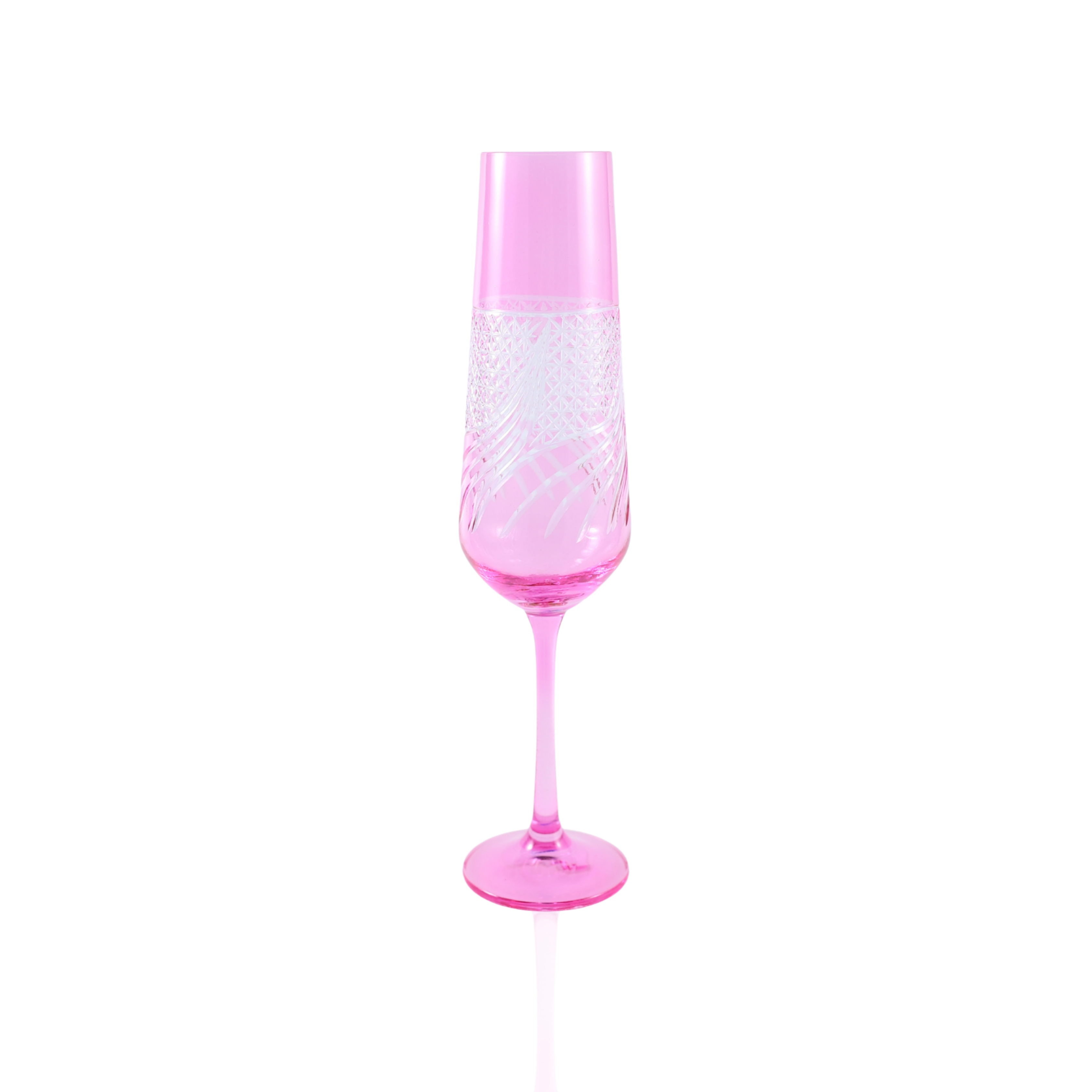 Aurora Champagne Flute - Set Of 2 - Margerie Crystal USA