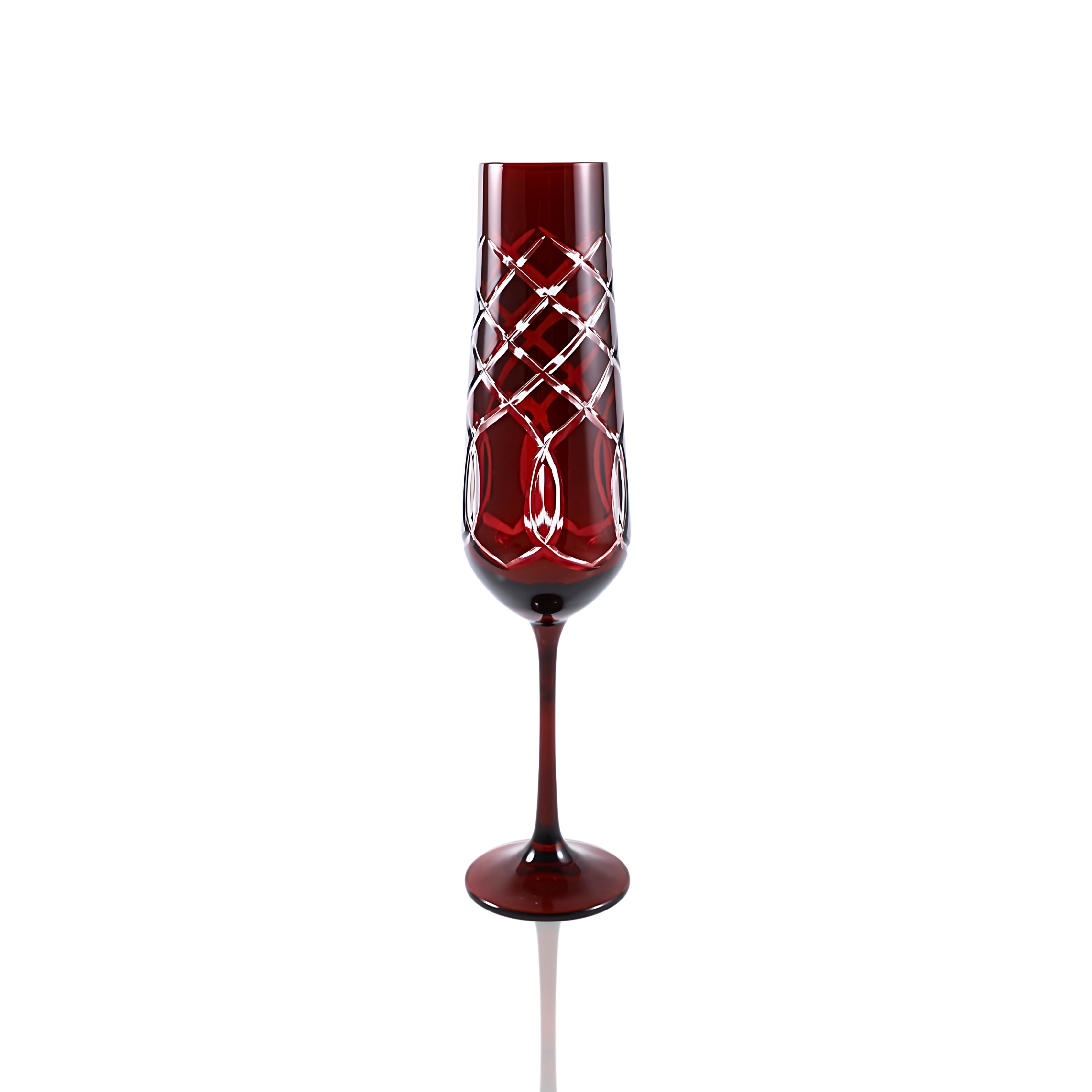 Heritage Champagne Flute - Set Of 2 - Margerie Crystal USA