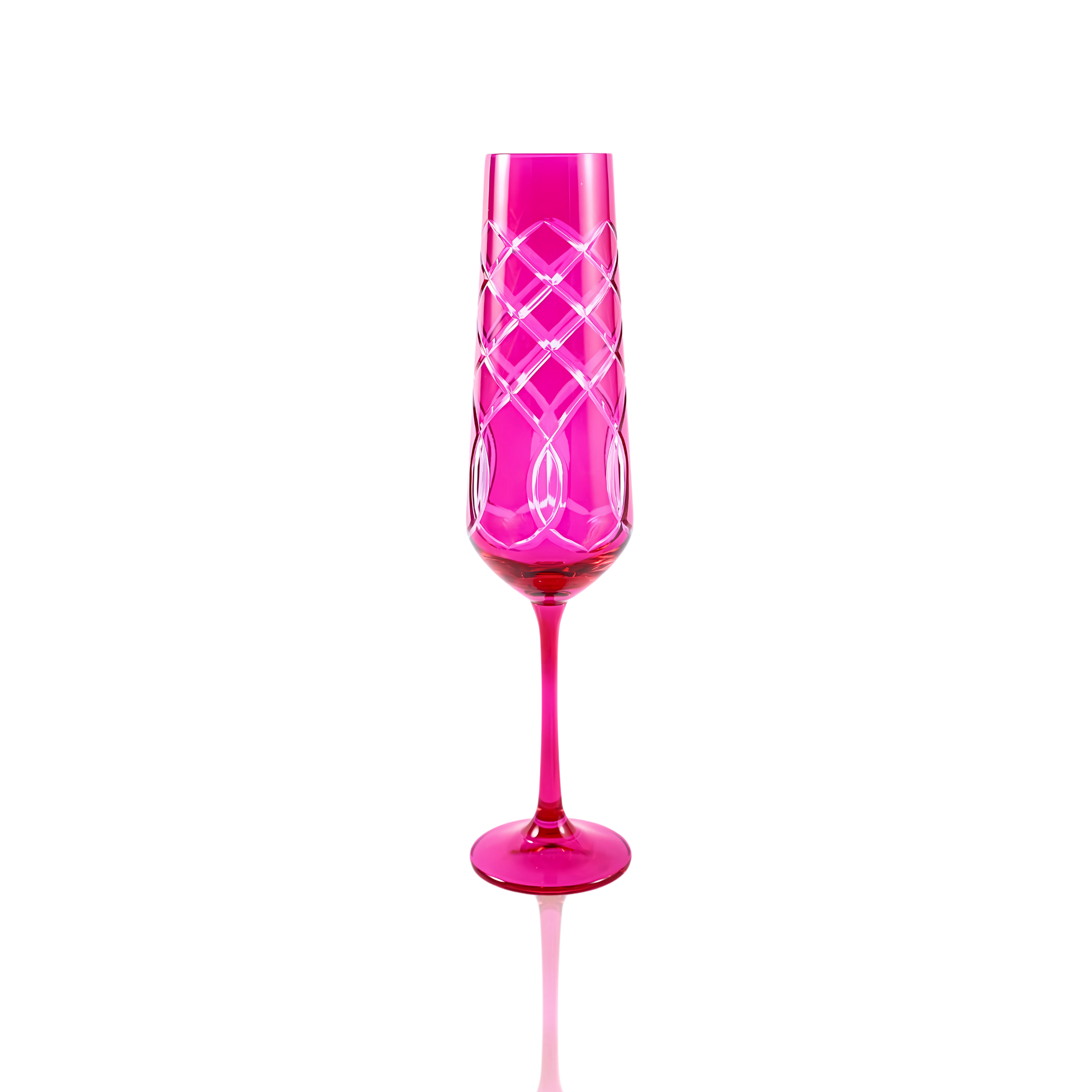 Heritage Champagne Flute - Set Of 2 - Margerie Crystal USA