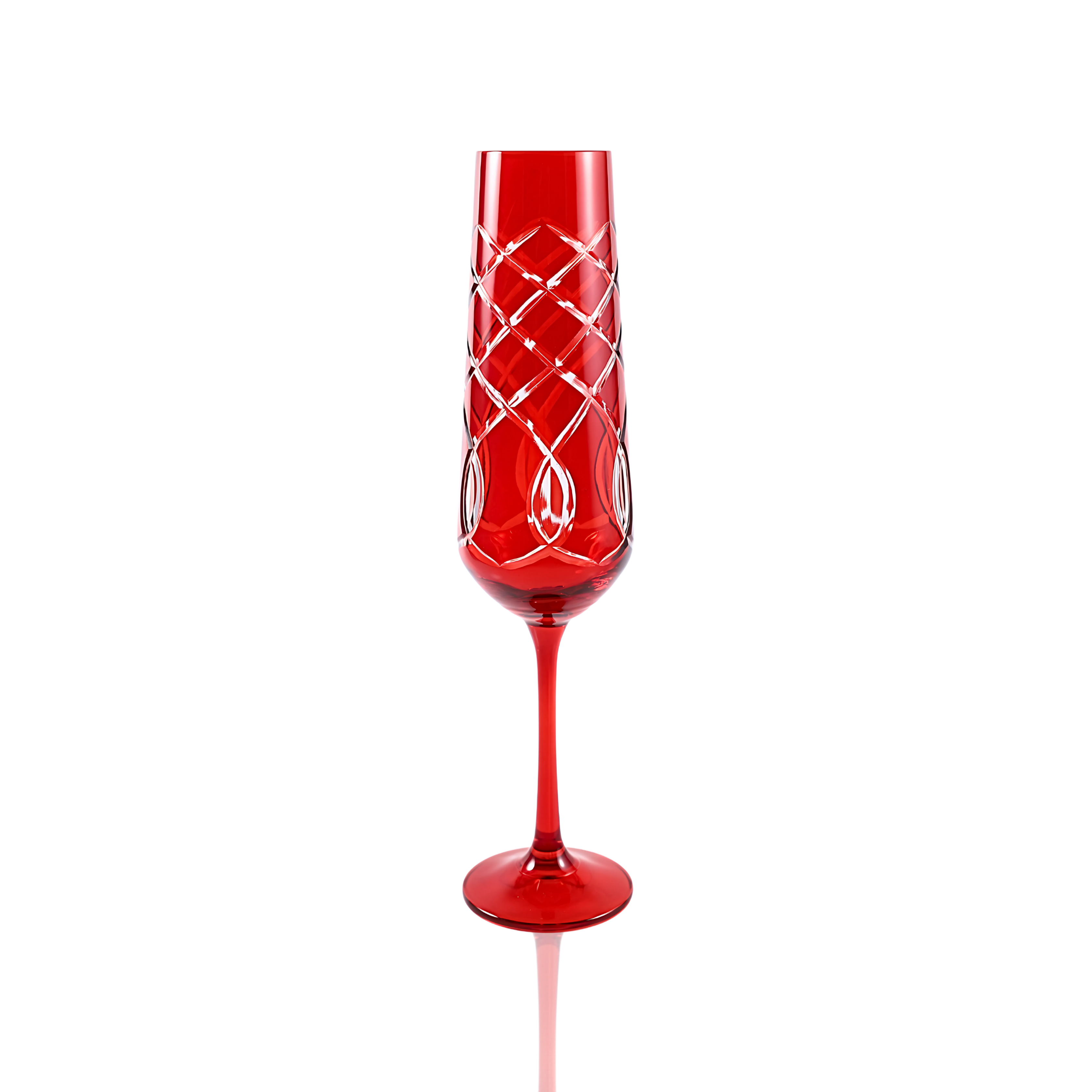 Heritage Champagne Flute - Set Of 2 - Margerie Crystal USA