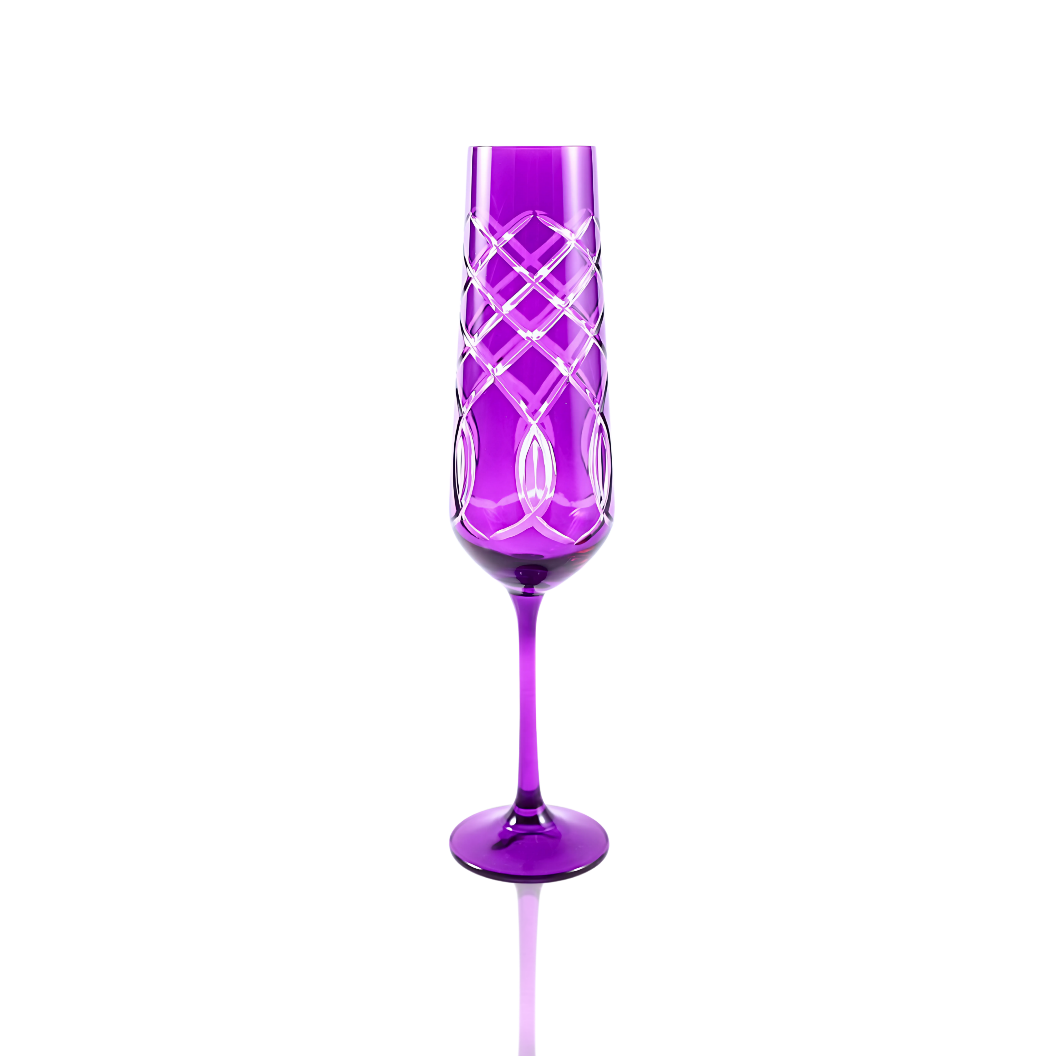 Heritage Champagne Flute - Set Of 2 - Margerie Crystal USA