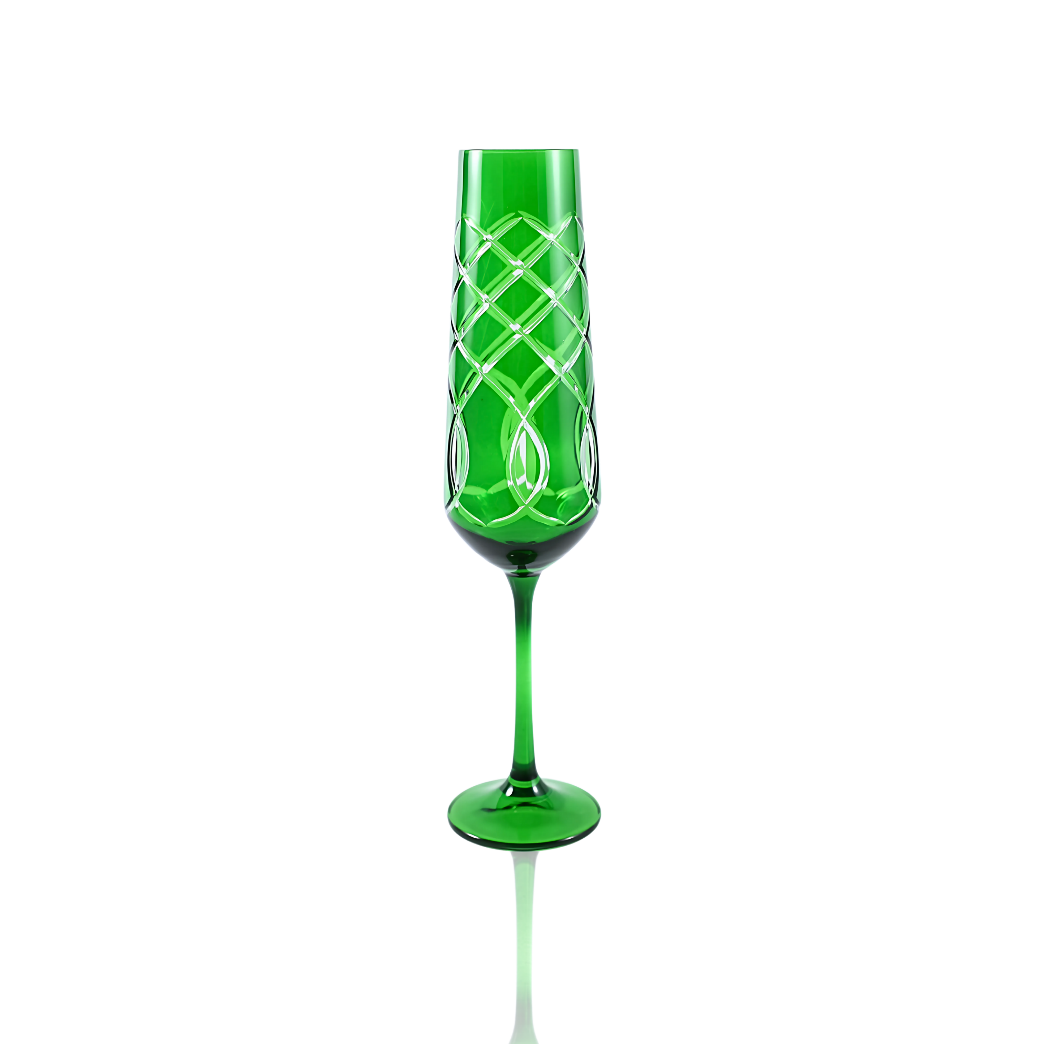 Heritage Champagne Flute - Set Of 2 - Margerie Crystal USA