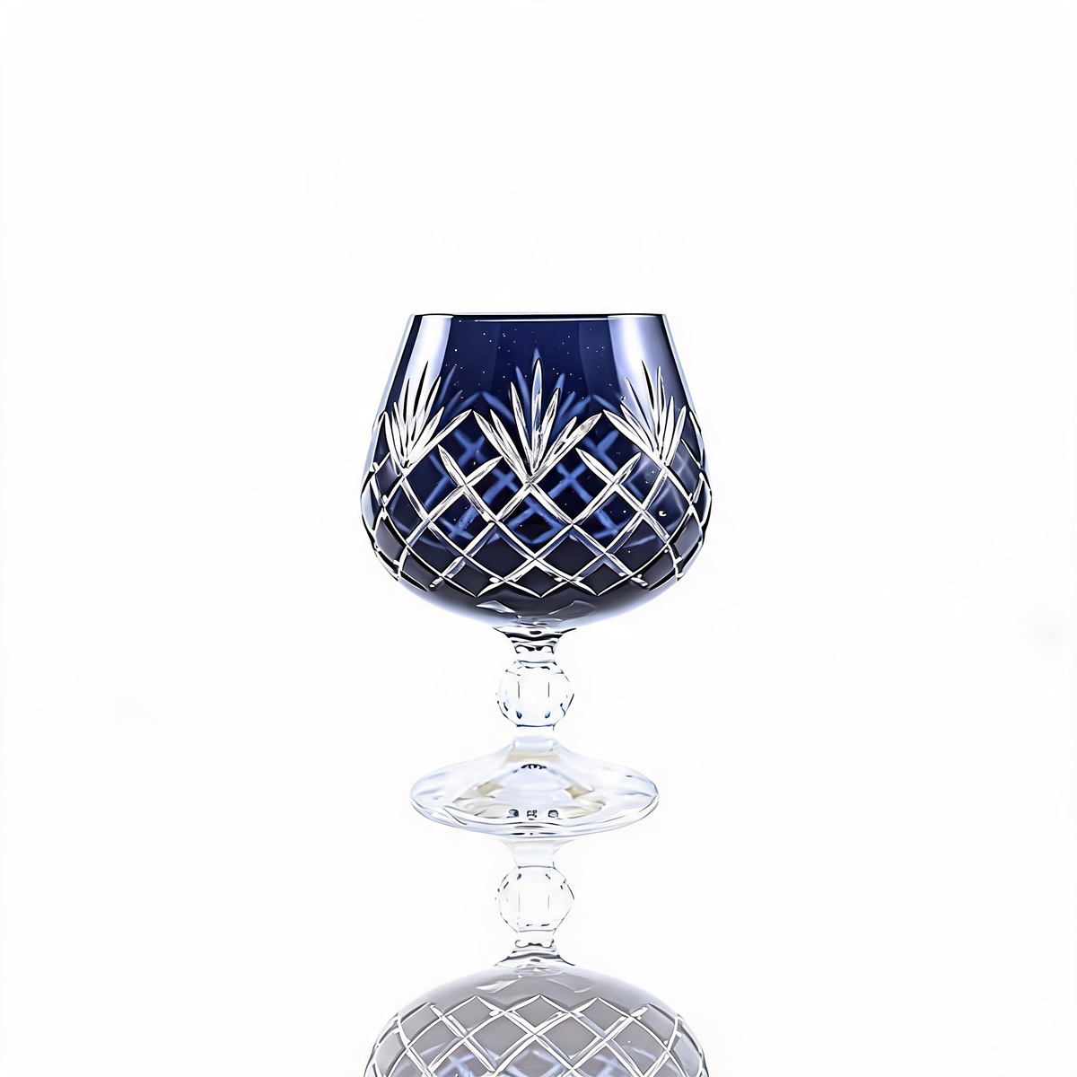 Verre à cognac en cristallin taillé Ara