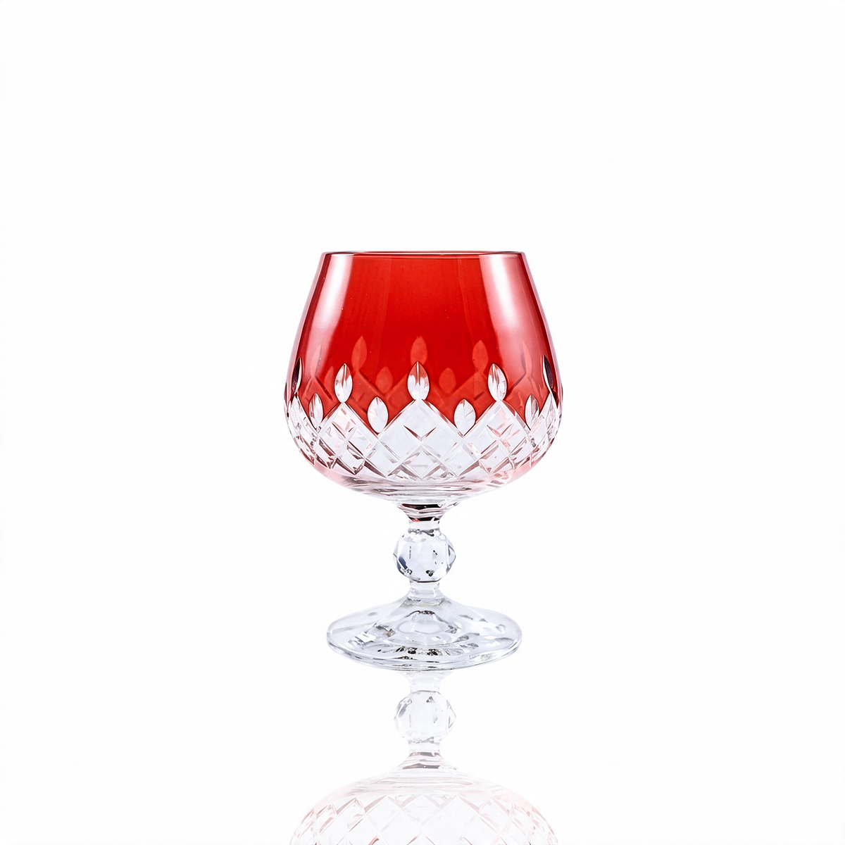 Aria geschliffenes Cognacglas