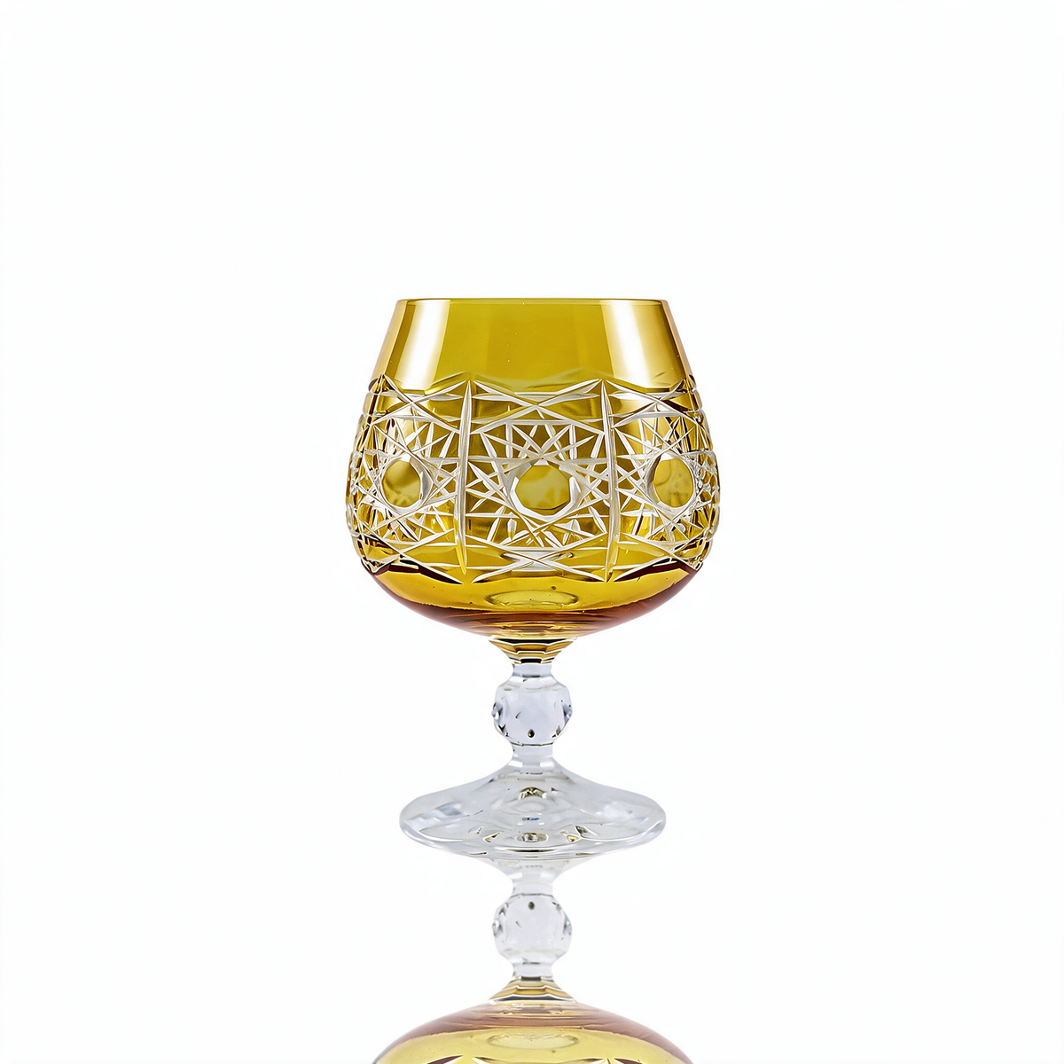 Verre à cognac en cristallin taillé Pavo