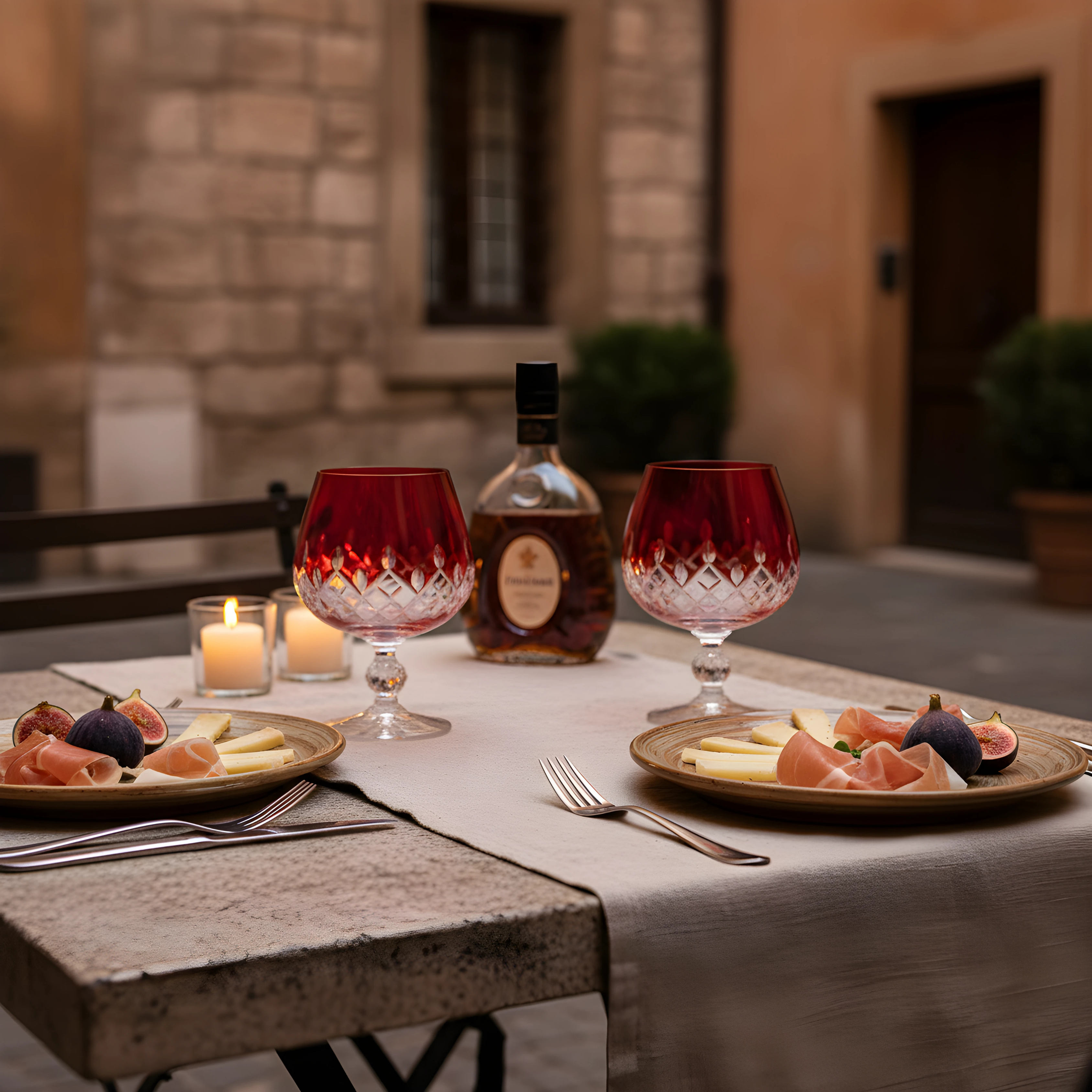 Aria Cut Crystal Cognac Glasses - Set Of 2 - Margerie Crystal USA