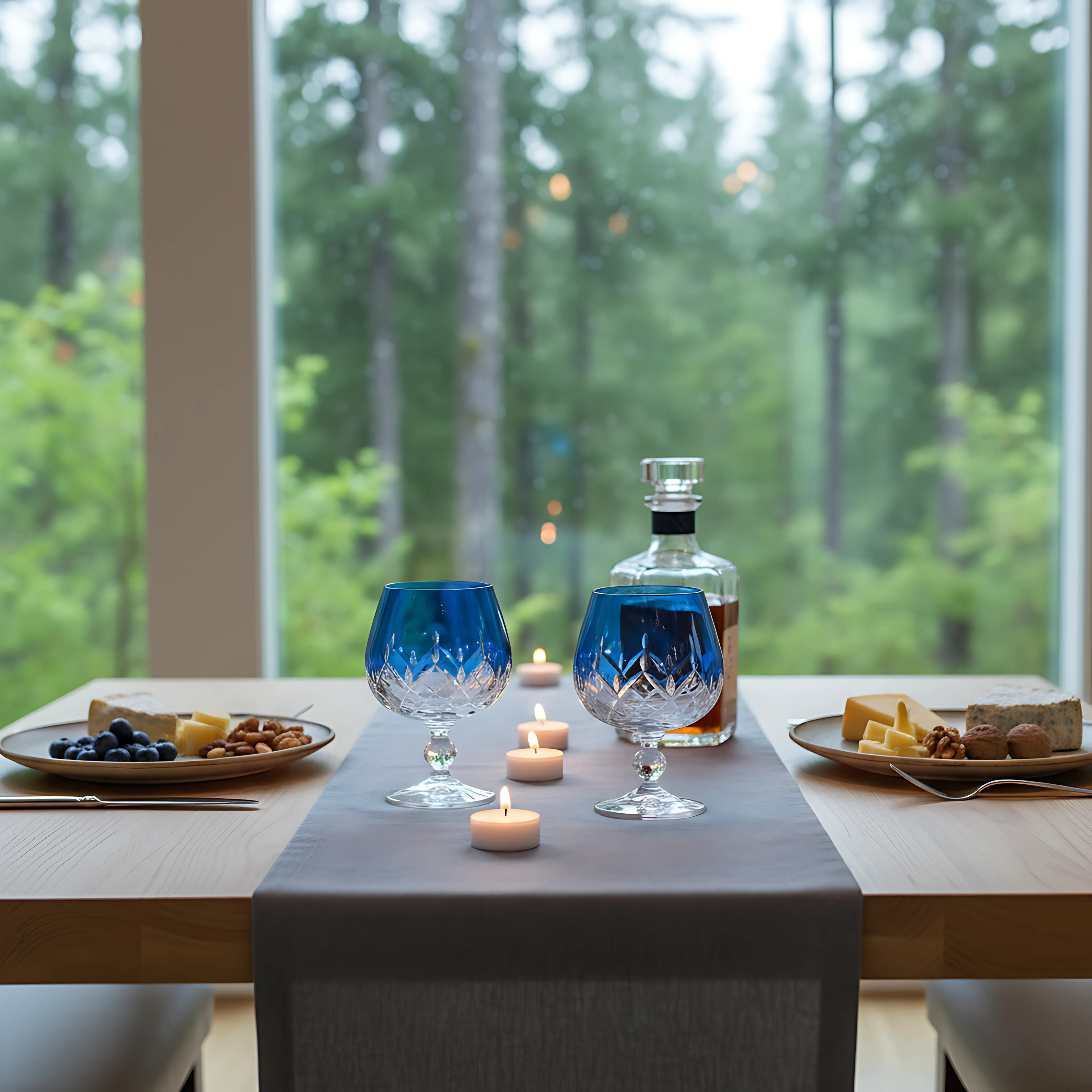 Aria Cut Crystal Cognac Glasses - Set Of 2 - Margerie Crystal USA