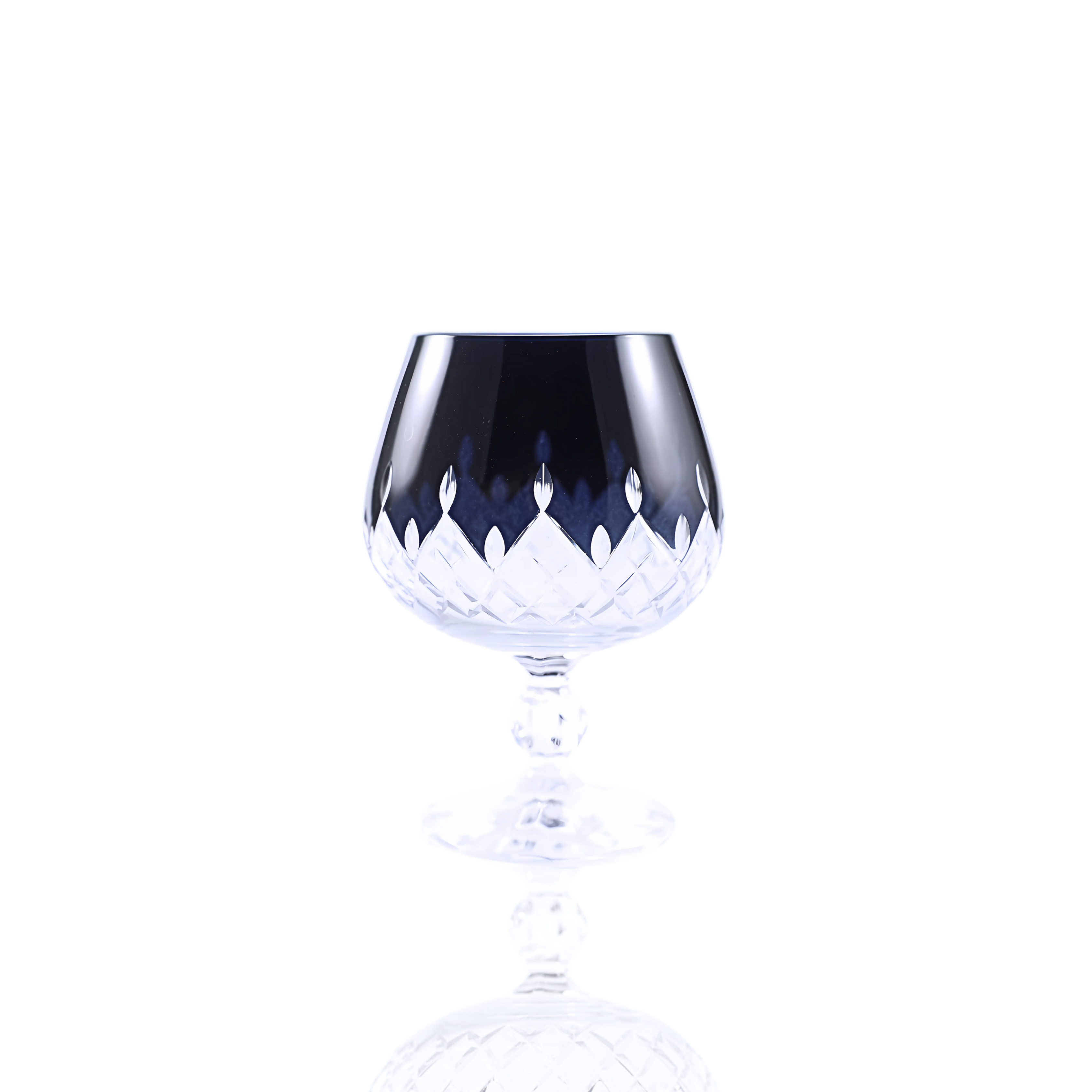 Aria Cut Crystal Cognac Glasses - Set Of 2 - Margerie Crystal USA