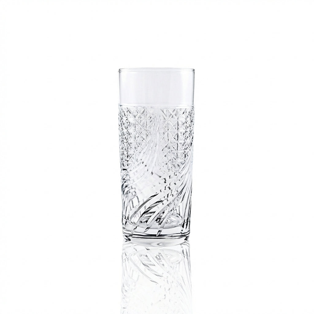 Aurora Highball Glass - Margerie Crystal USA