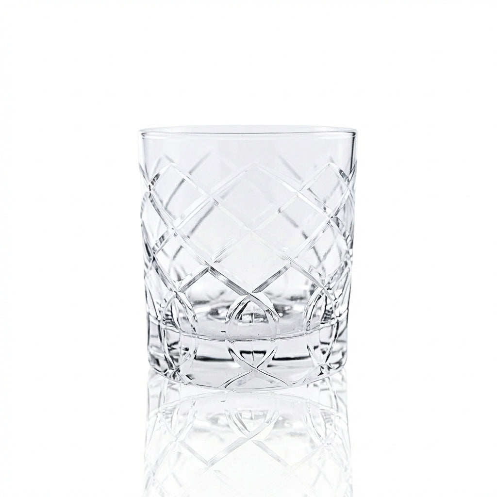 Heritage Old Fashioned Whiskey Glass - Margerie Crystal USA