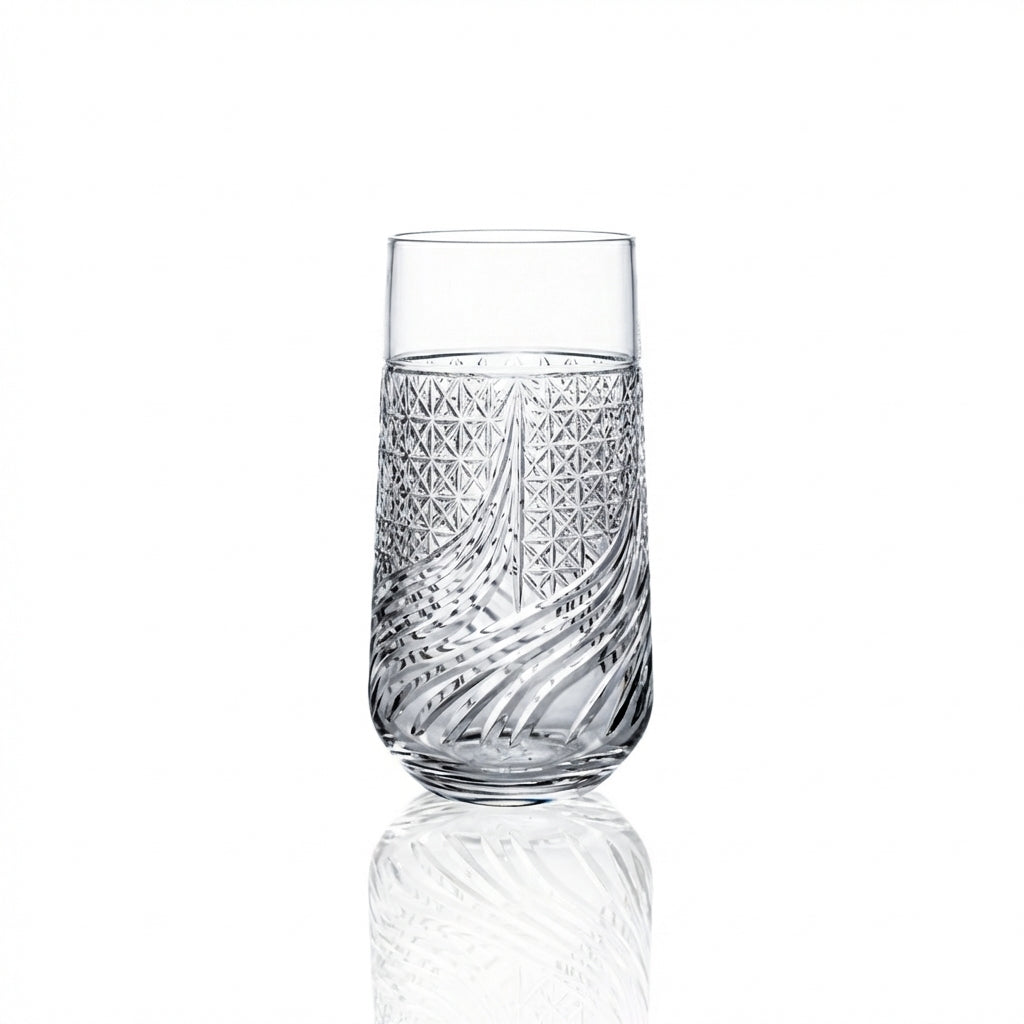Aurora Highball Glass - Margerie Crystal USA