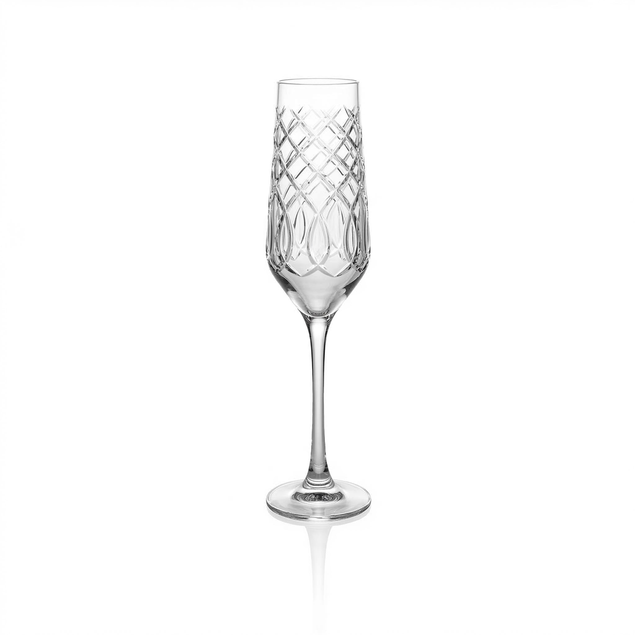Heritage Champagne Flute - Margerie Crystal USA