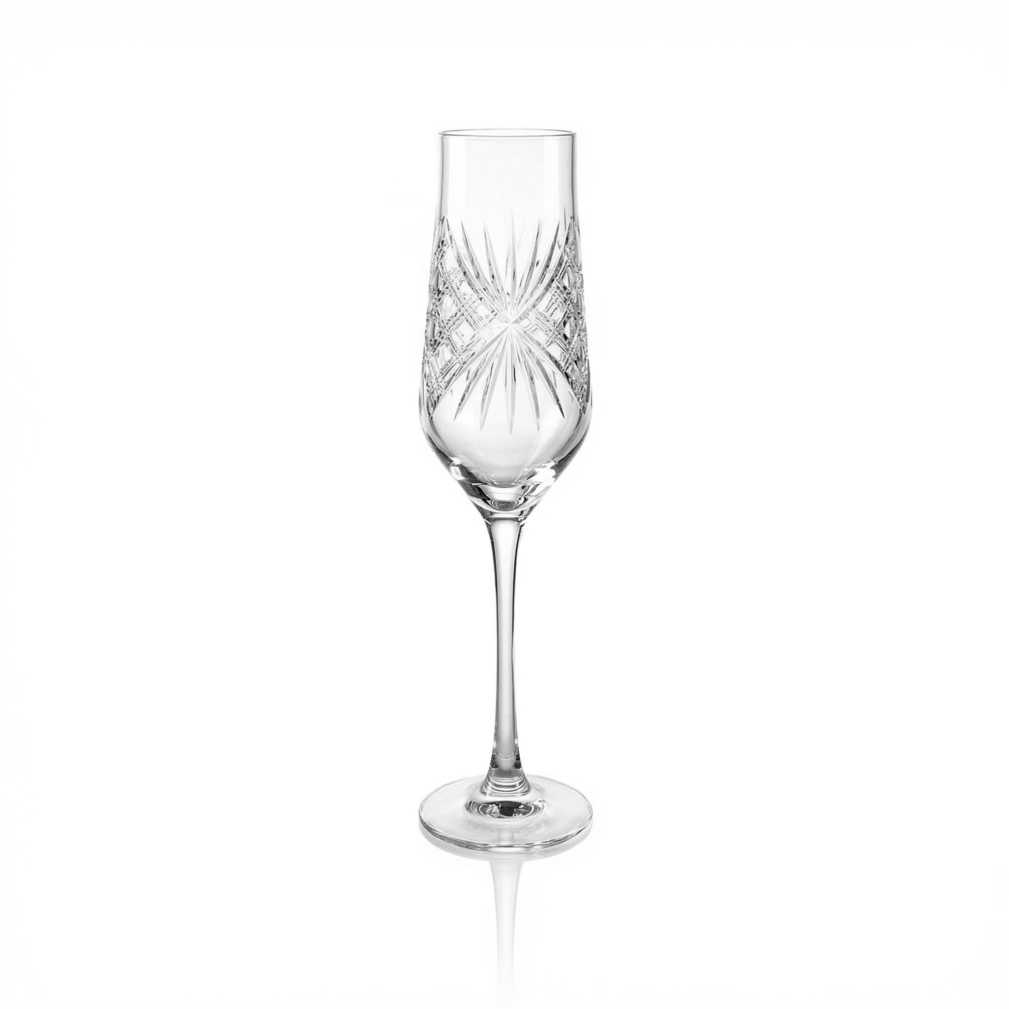 Éclat Champagne Flute - Margerie Crystal USA