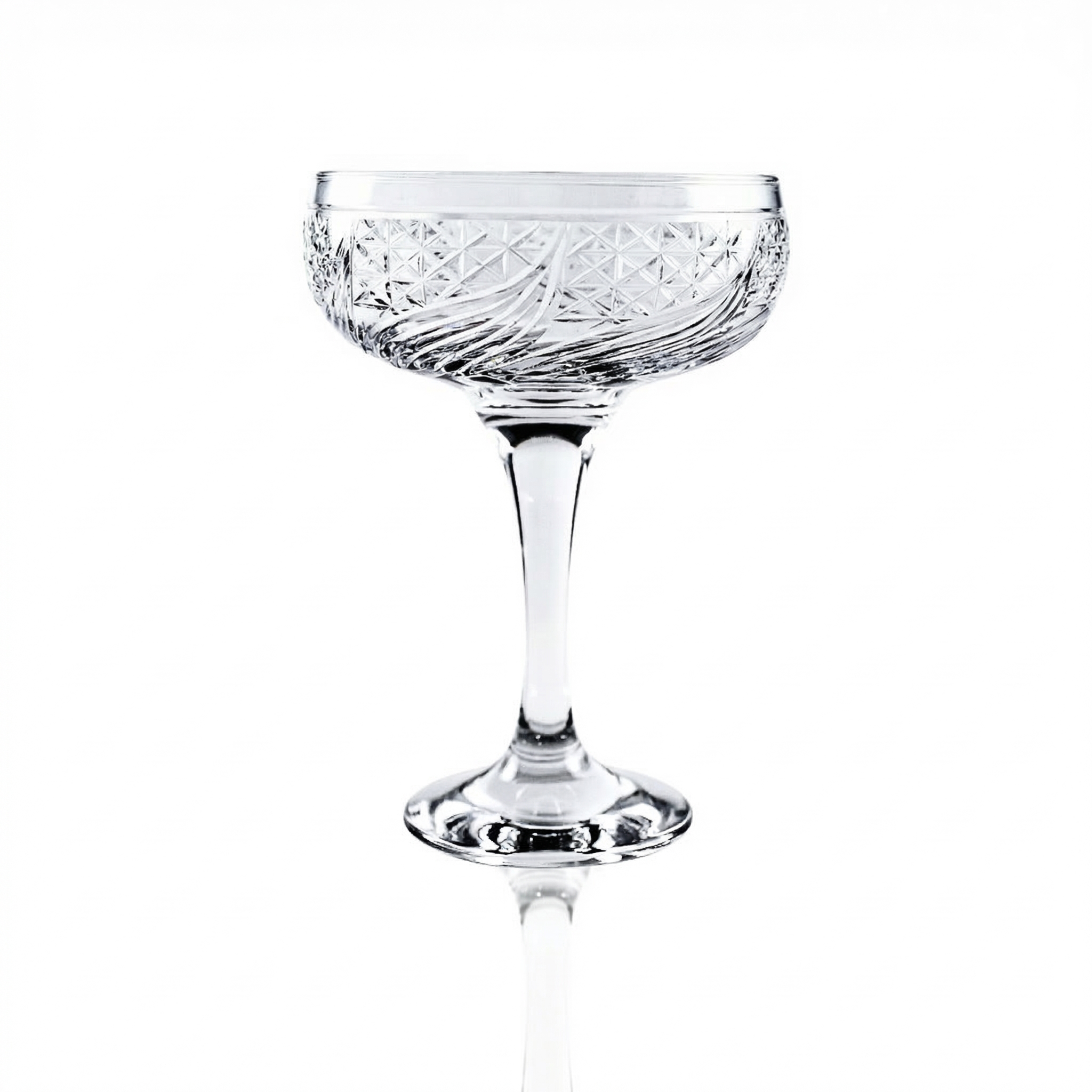 Aurora Champagne Coupe - Margerie Crystal USA