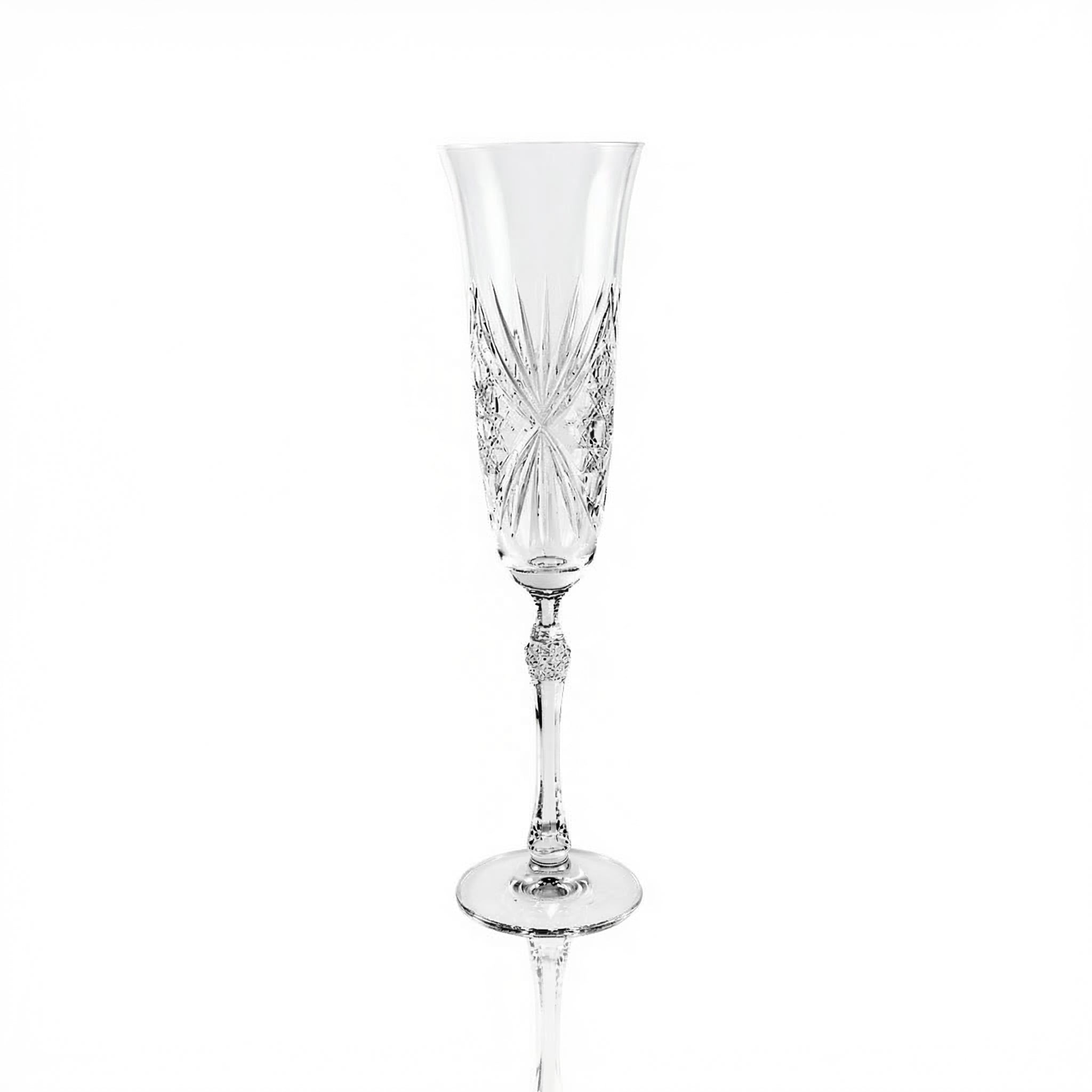 Éclat Champagne Flute - Margerie Crystal USA