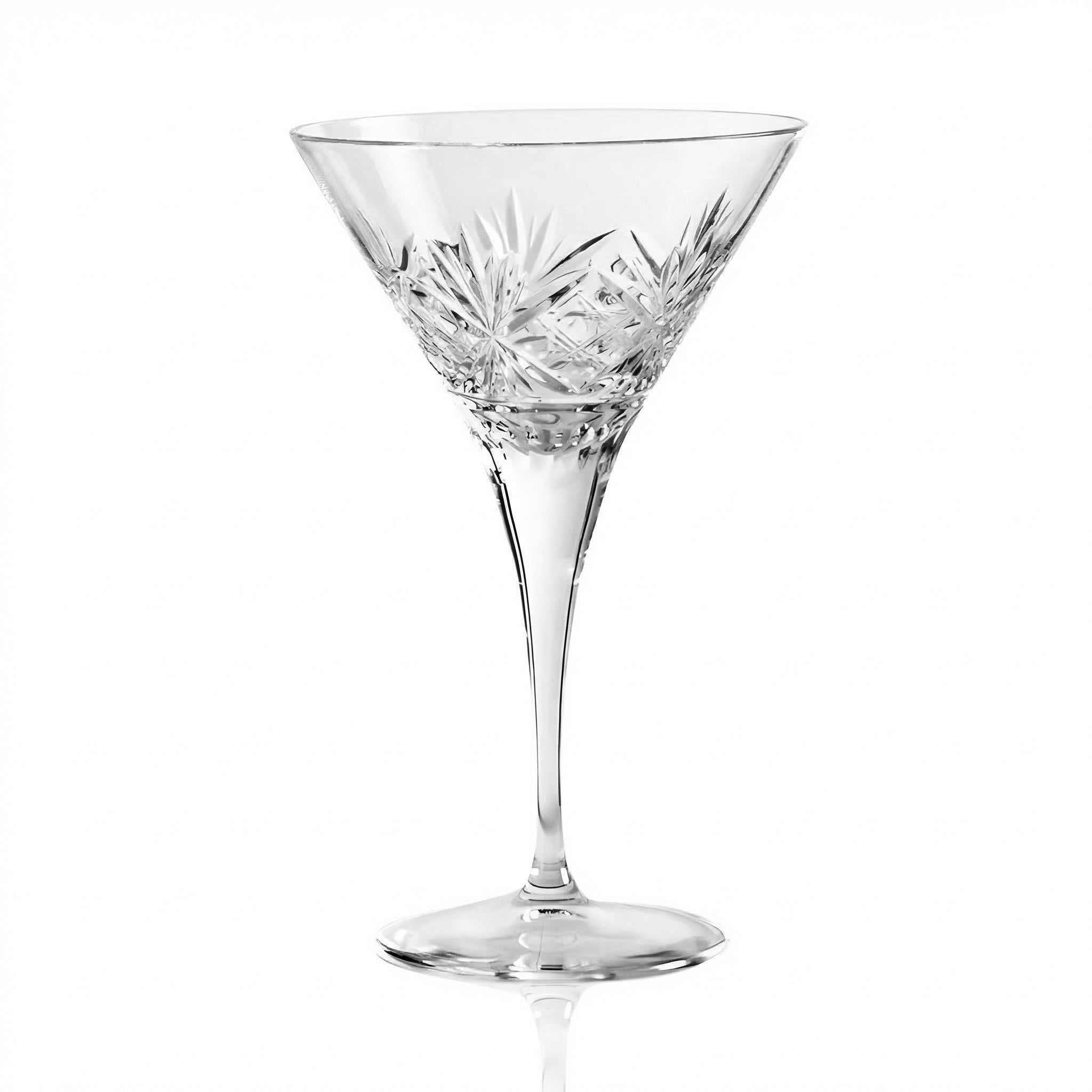 Victorian Cut Martini Glass - Margerie Crystal USA