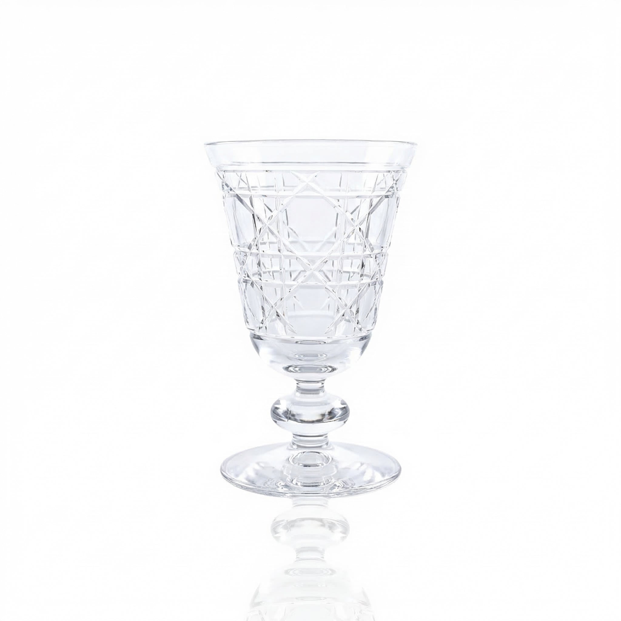Gloria Cut Crystal Wine Goblet - Margerie Crystal USA